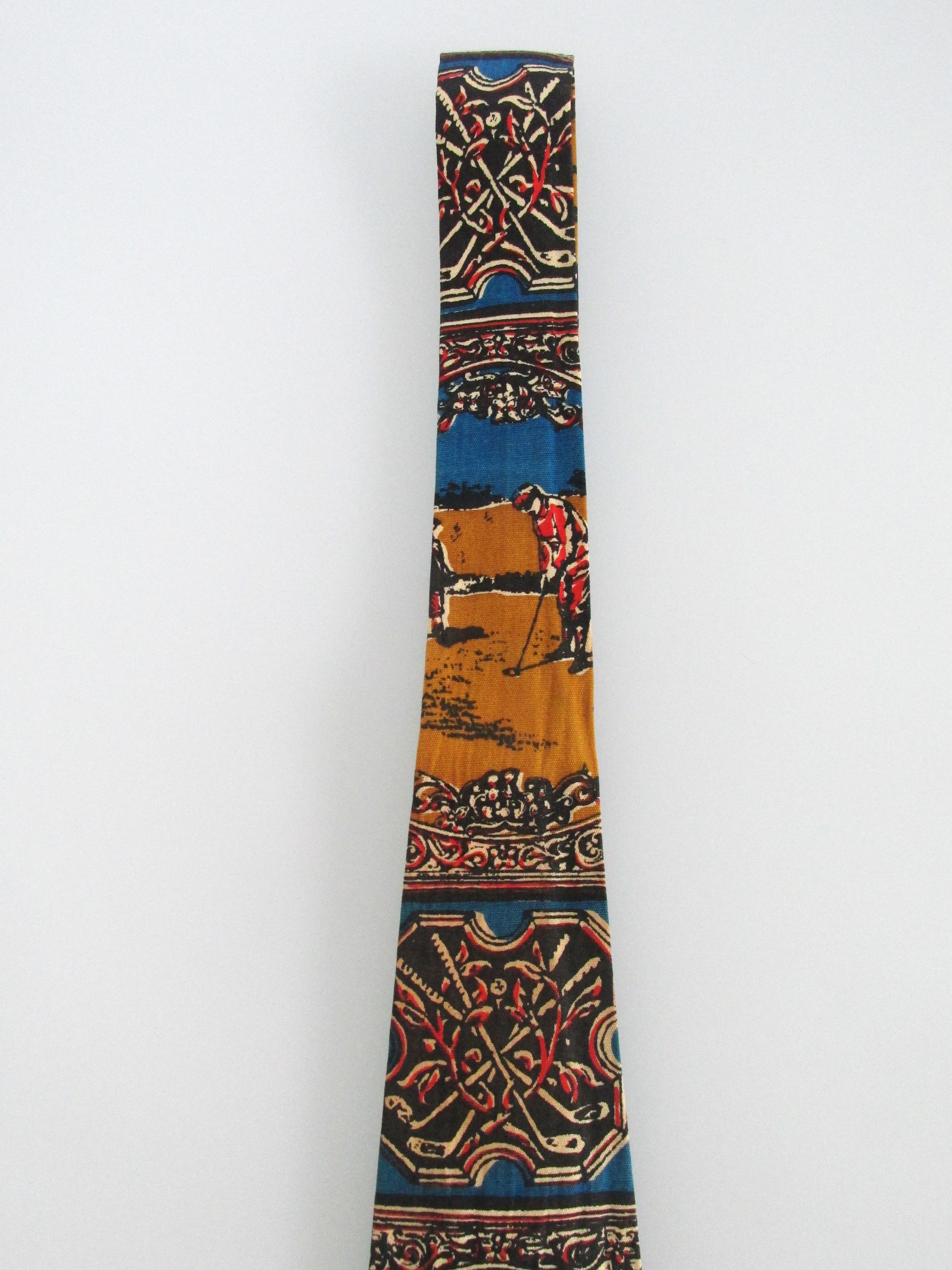Vintage Rooster Vintage Men's Flat/Square End Cotton Tie Size ONE SIZE - 3 Thumbnail