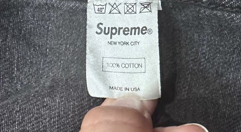 Supreme Supreme ss13 fuck denim trucker Jacket black Size US M / EU 48-50 / 2 - 4 Thumbnail