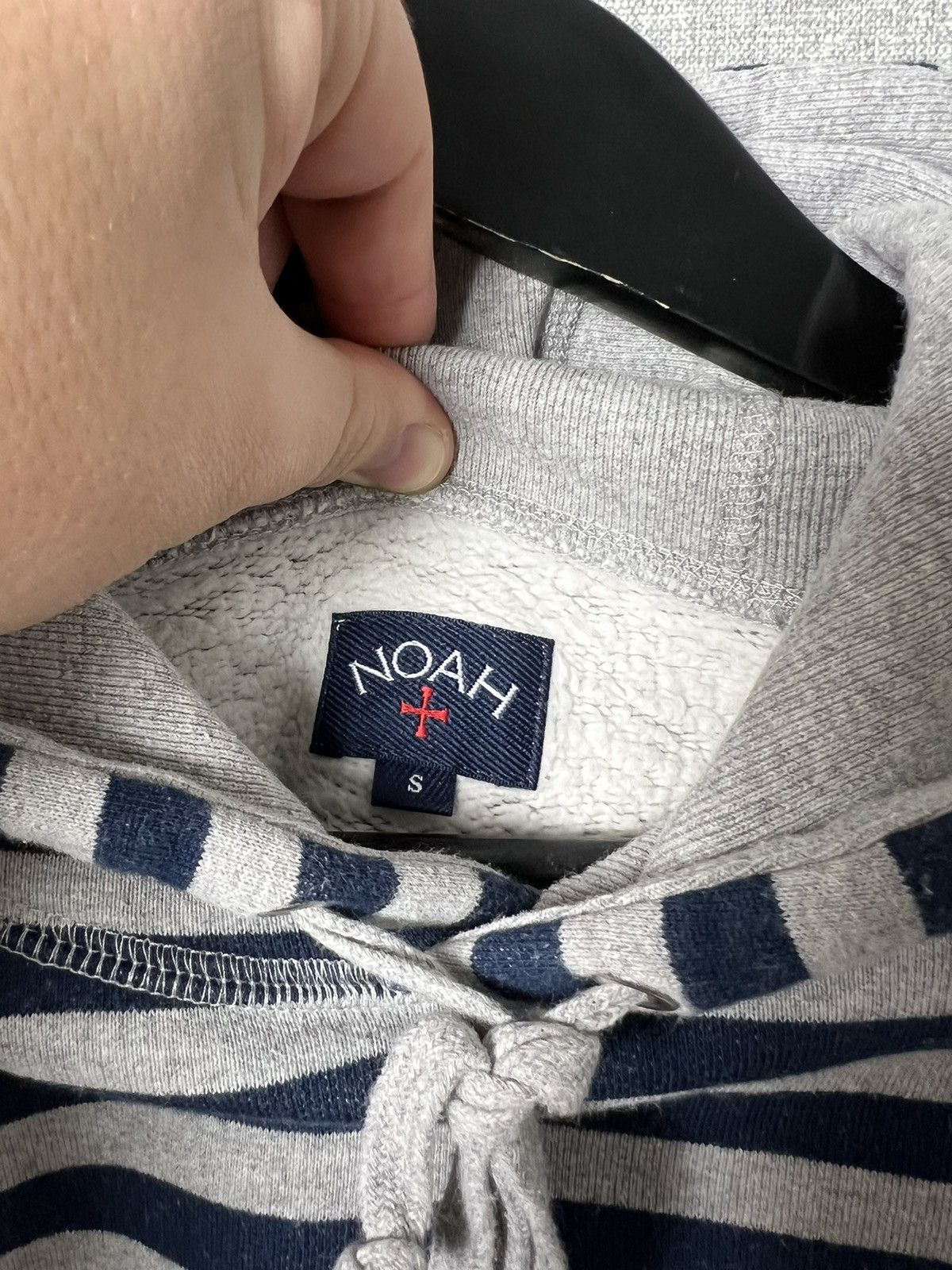 Noah Noah Logo Print Striped Fleece Cotton Hoodie Size US S / EU 44-46 / 1 - 12 Thumbnail