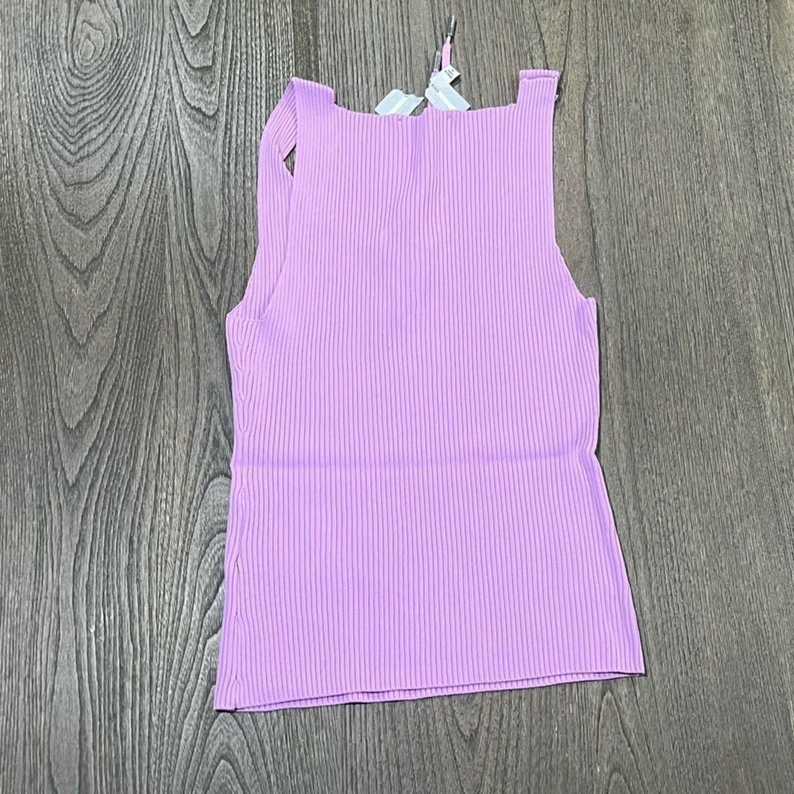Guess NWOT Guess Lavender Purple Ribbed Knit Tank Top SIze M Size M / US 6-8 / IT 42-44 - 5 Thumbnail