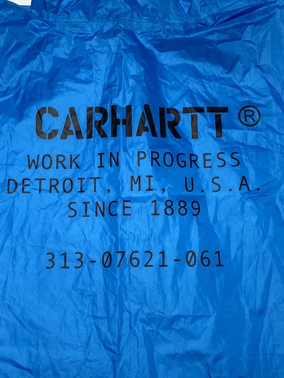 Carhartt Wip Carhartt Wip blue raincoat, one size, used Size US XL / EU 56 / 4 - 6 Thumbnail
