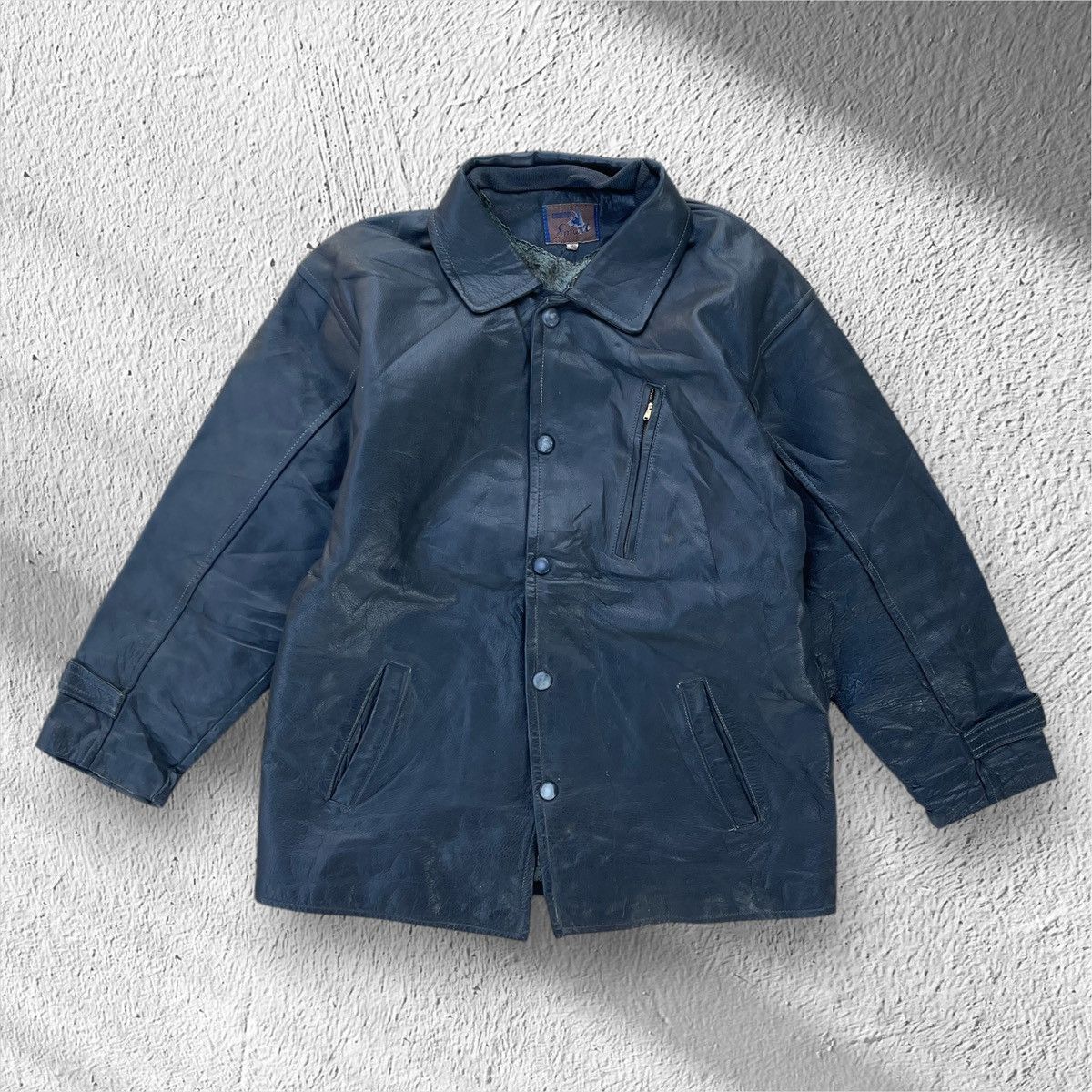 Genuine Leather × Japanese Brand 🔥Vintage 80s Superior Smart Genuine Leather Jacket Size US M / EU 48-50 / 2 - 2 Thumbnail