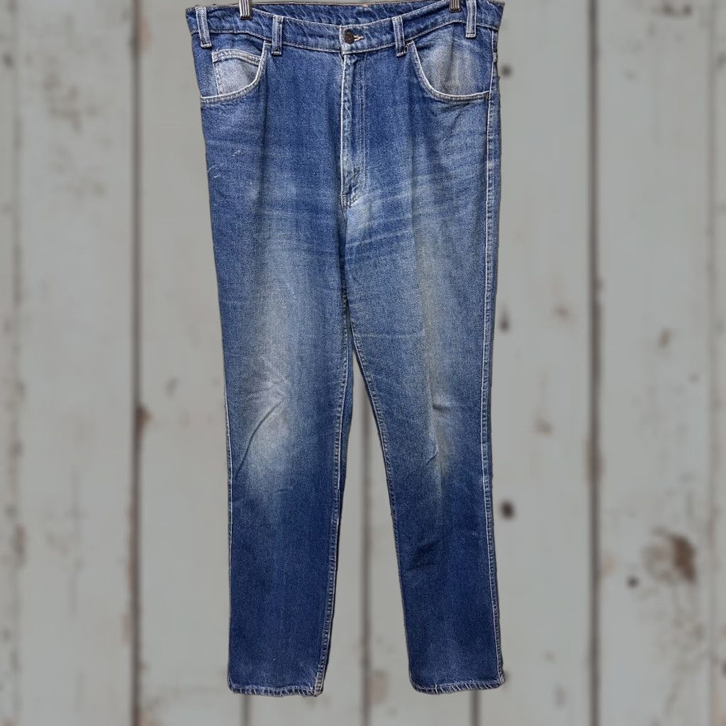 Levi's VINTAGE Levi's Jeans 36x38 Orange Tab Blue Denim 36 38 Men Regular Straight USA Levi's 285 285 Model High Rise Classic Patina Size US 36 / EU 52 - 1 Thumbnail