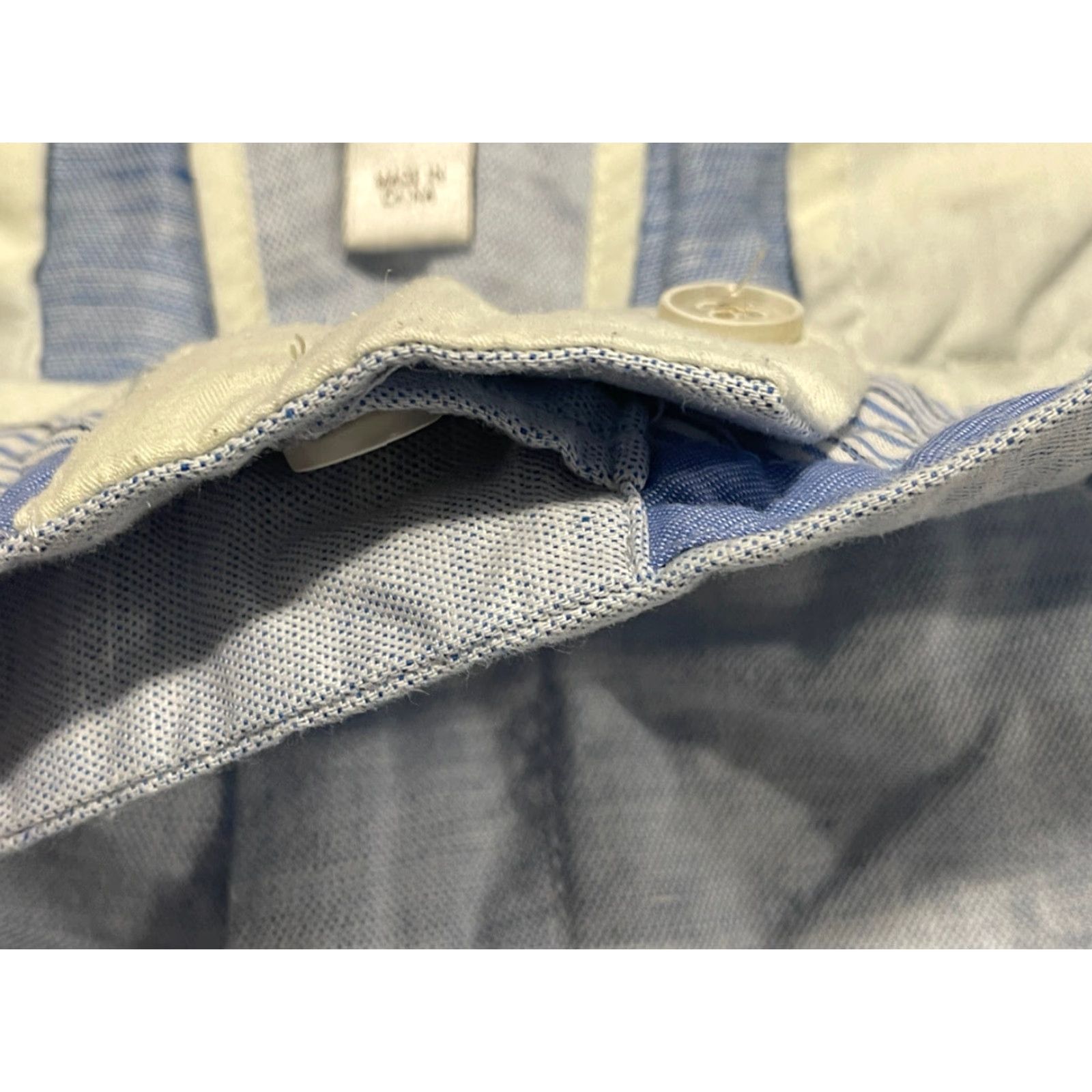 Peter Millar Peter Millar Shorts Light Blue Linen Blend Mens Size 35 34 X 8.5 Size US 35 - 3 Thumbnail