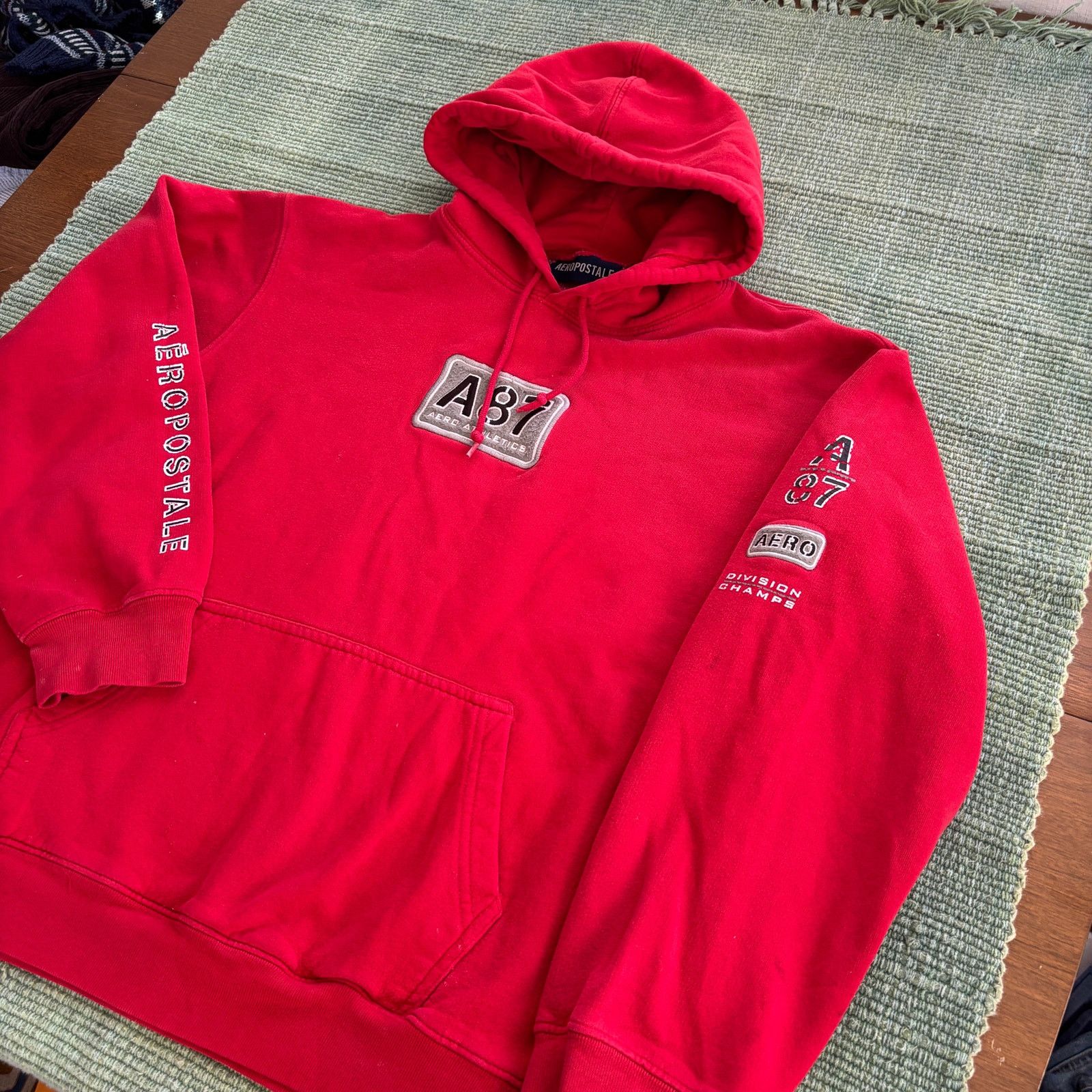 Aeropostale Vintage red aeropostale baggy hoodie size large Size US L / EU 52-54 / 3 - 7 Thumbnail