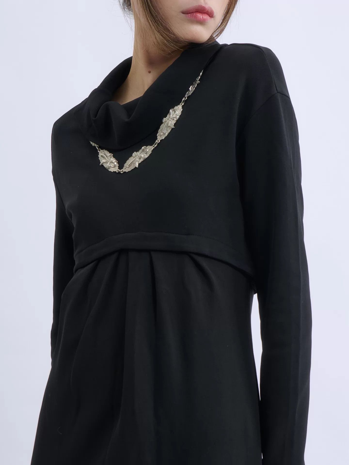 Romeo Gigli Romeo Gigli 90s Black Halter Neck Draped Dress Size XL / US 12-14 / IT 48-50 - 6 Thumbnail
