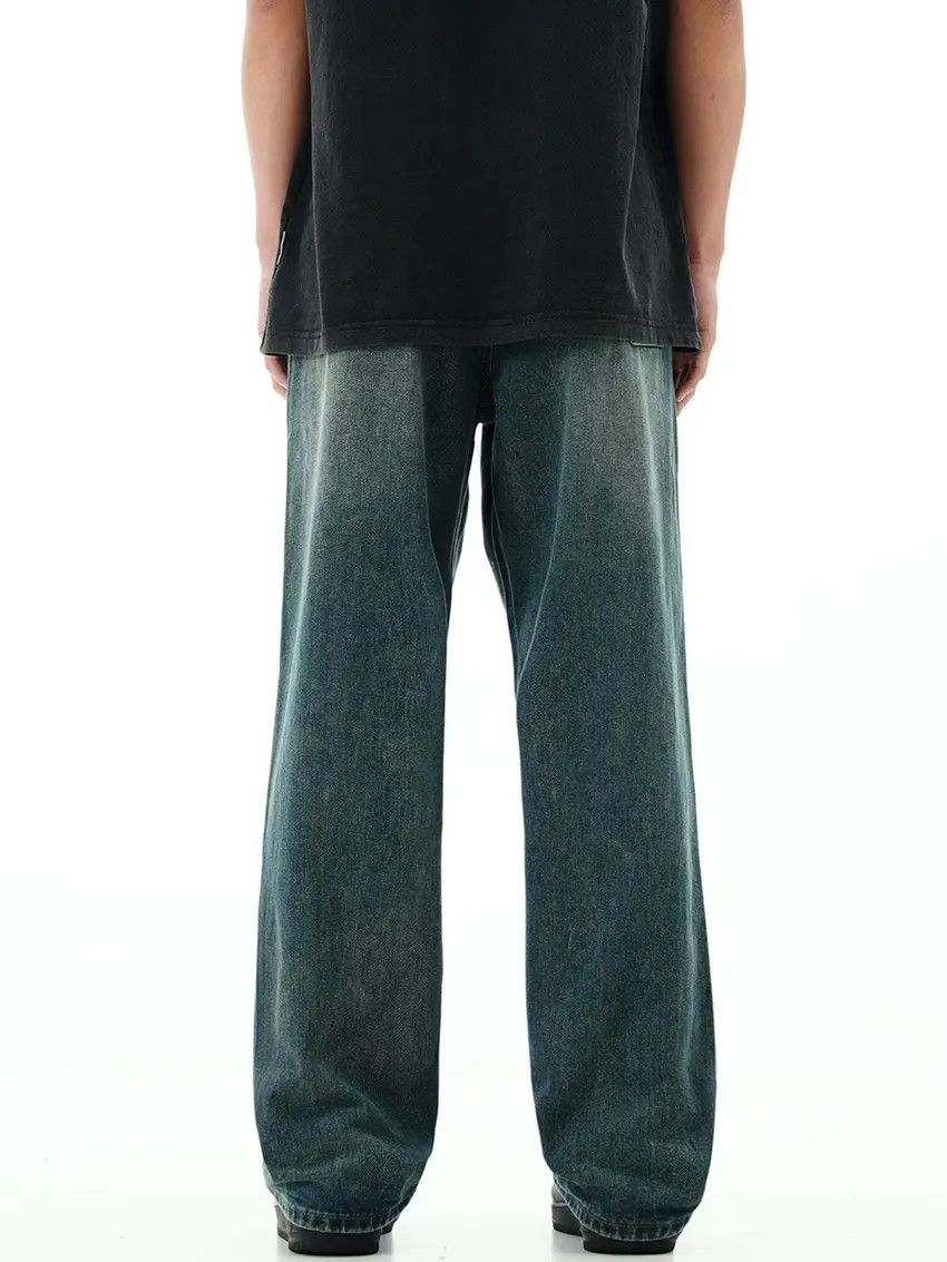 Designer × Japanese Brand Washed Vintage Faded Loose Fit Denim Trousers Size US 33 - 4 Thumbnail