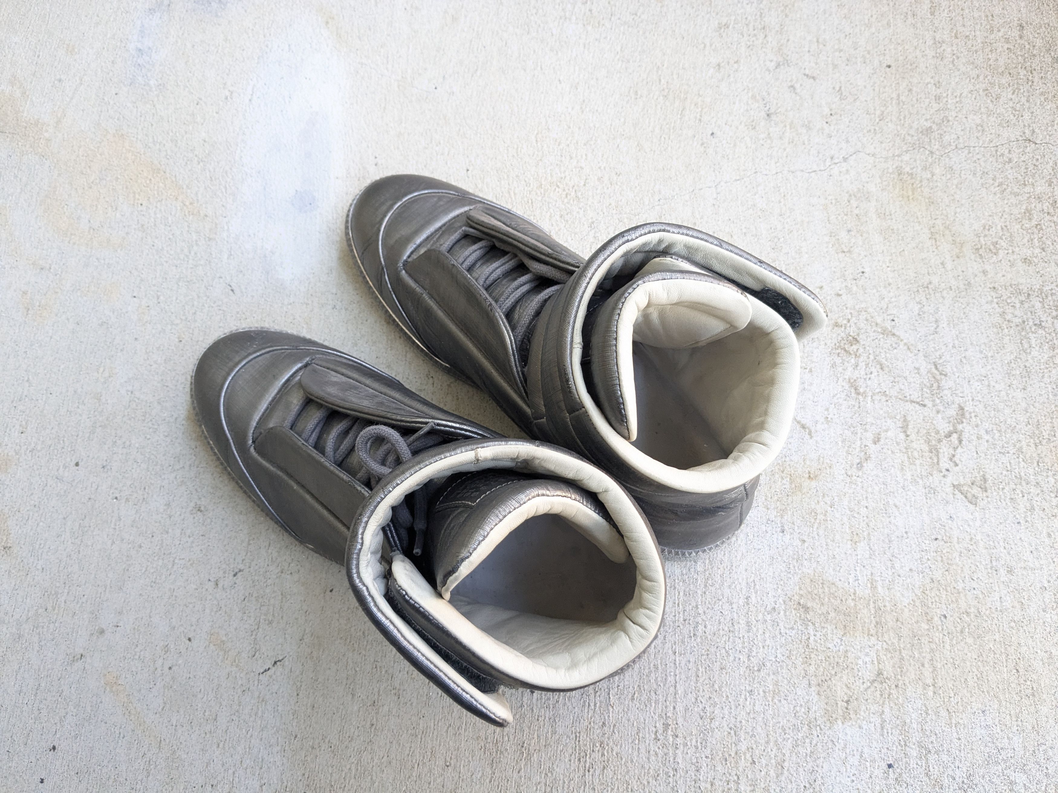 Maison Margiela Maison Margiela Future Silver 10 43 High Tops Leather Size US 10 / EU 43 - 19 Thumbnail