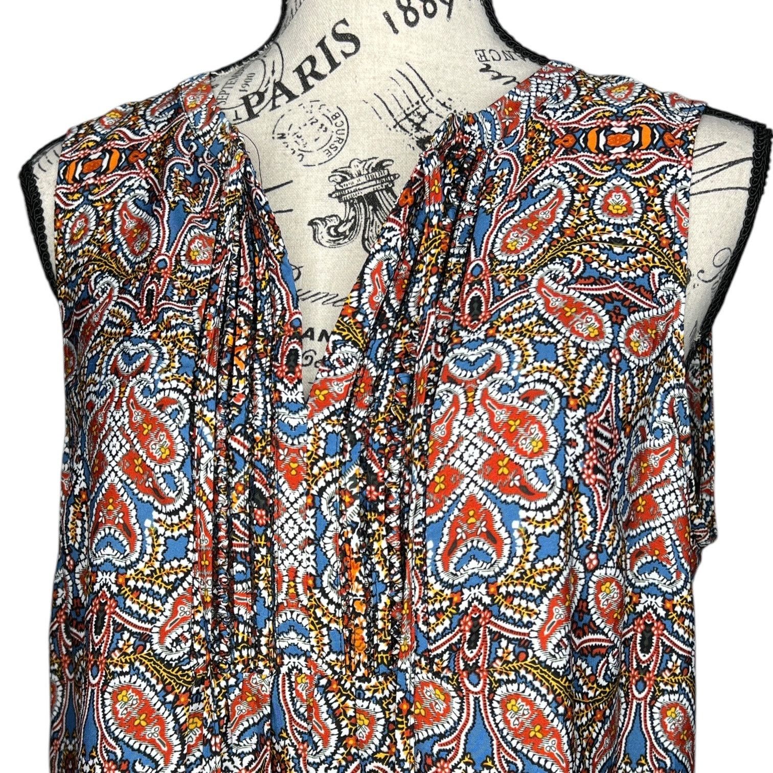 Other Marcelle Tie Neck Top Stitch Fix Daniel Rainn Keyhole Blouse Size M / US 6-8 / IT 42-44 - 9 Thumbnail