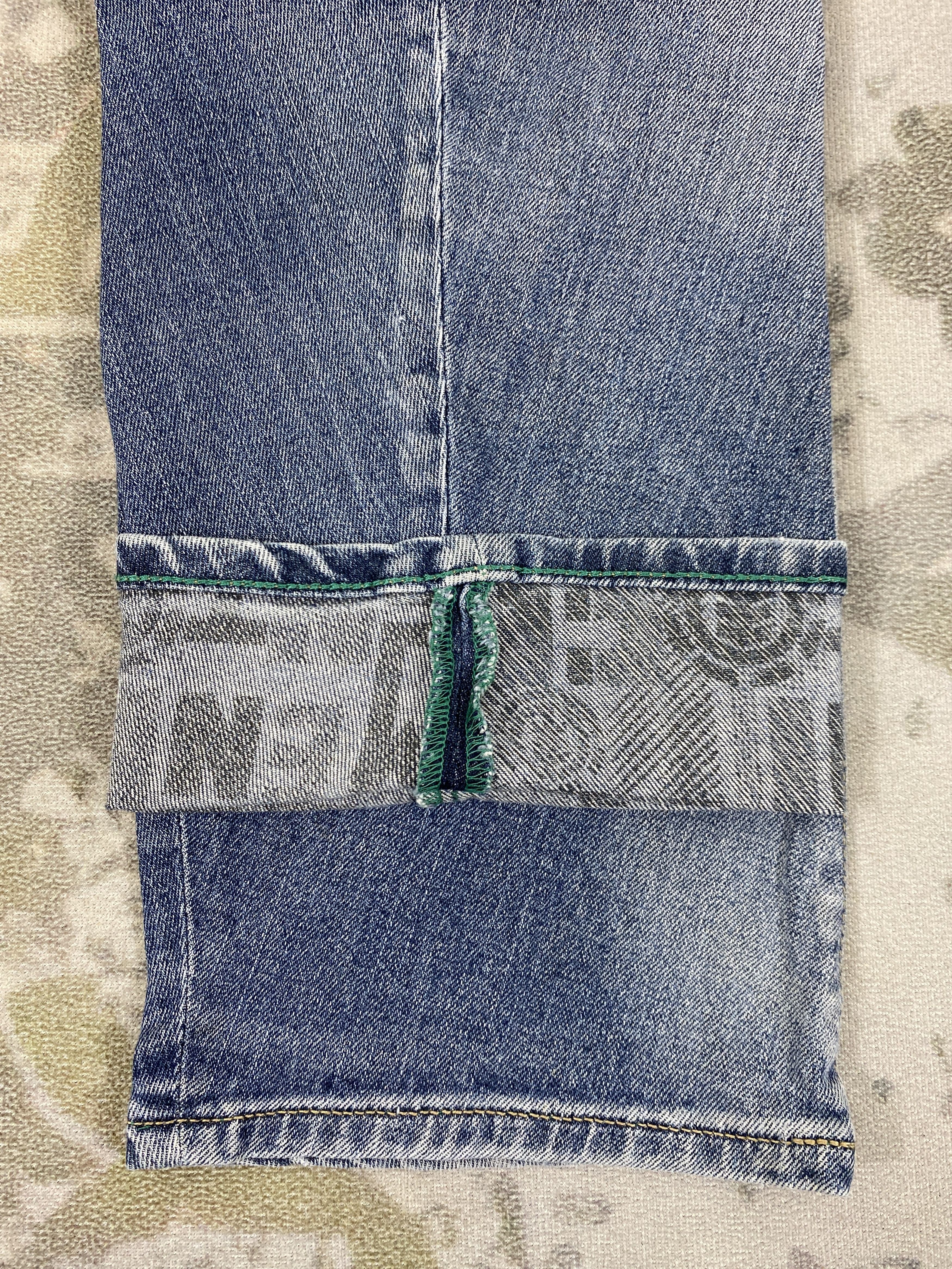 Japanese Brand Distressed Blue Vintage Element Jeans 32x29.5 Denim- JN3596 Size US 32 / EU 48 - 11 Thumbnail