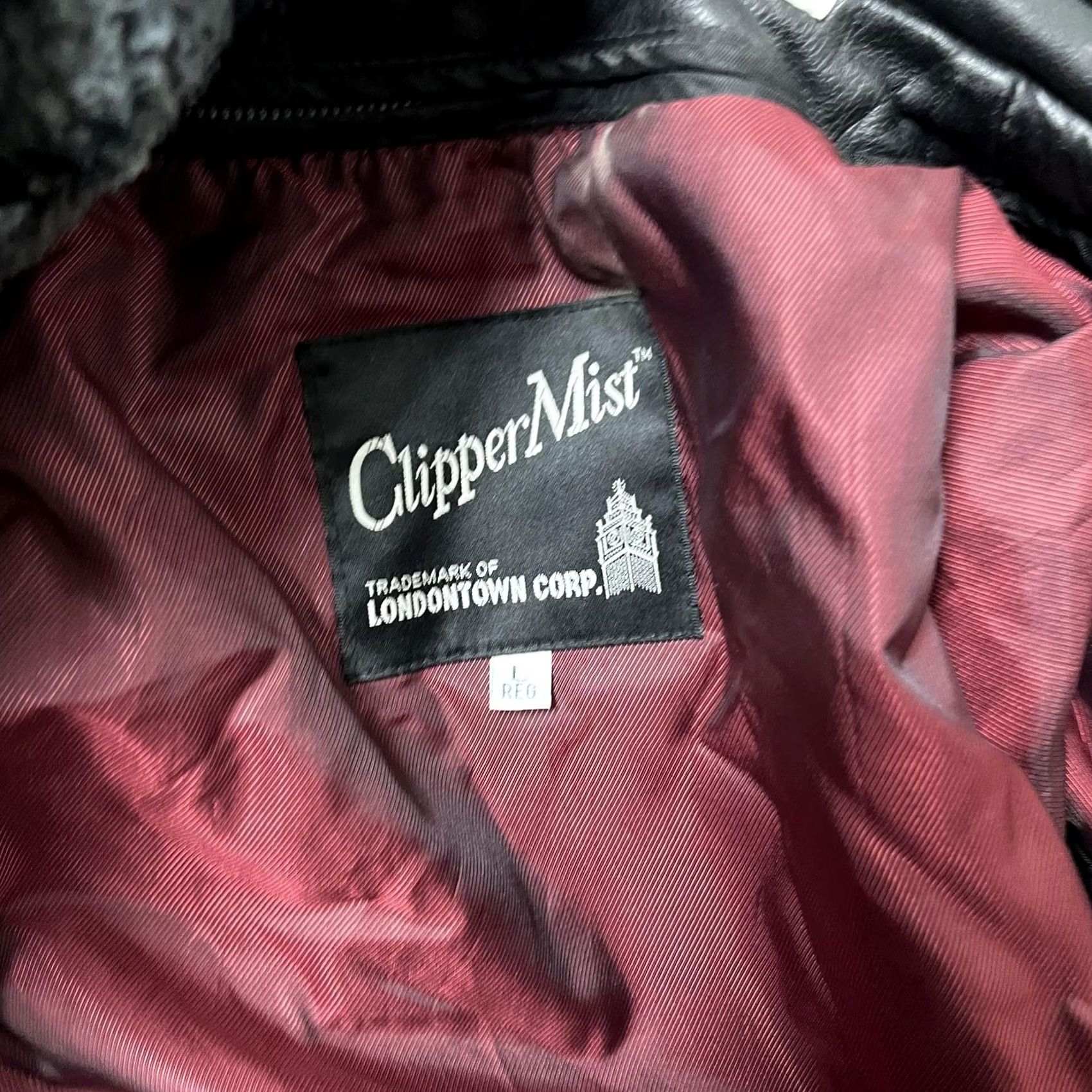 Vintage VINTAGE ClipperMist Leather Jacket Mens Large Black Bomber Zip Pockets Elastic Hem Size US L / EU 52-54 / 3 - 2 Thumbnail