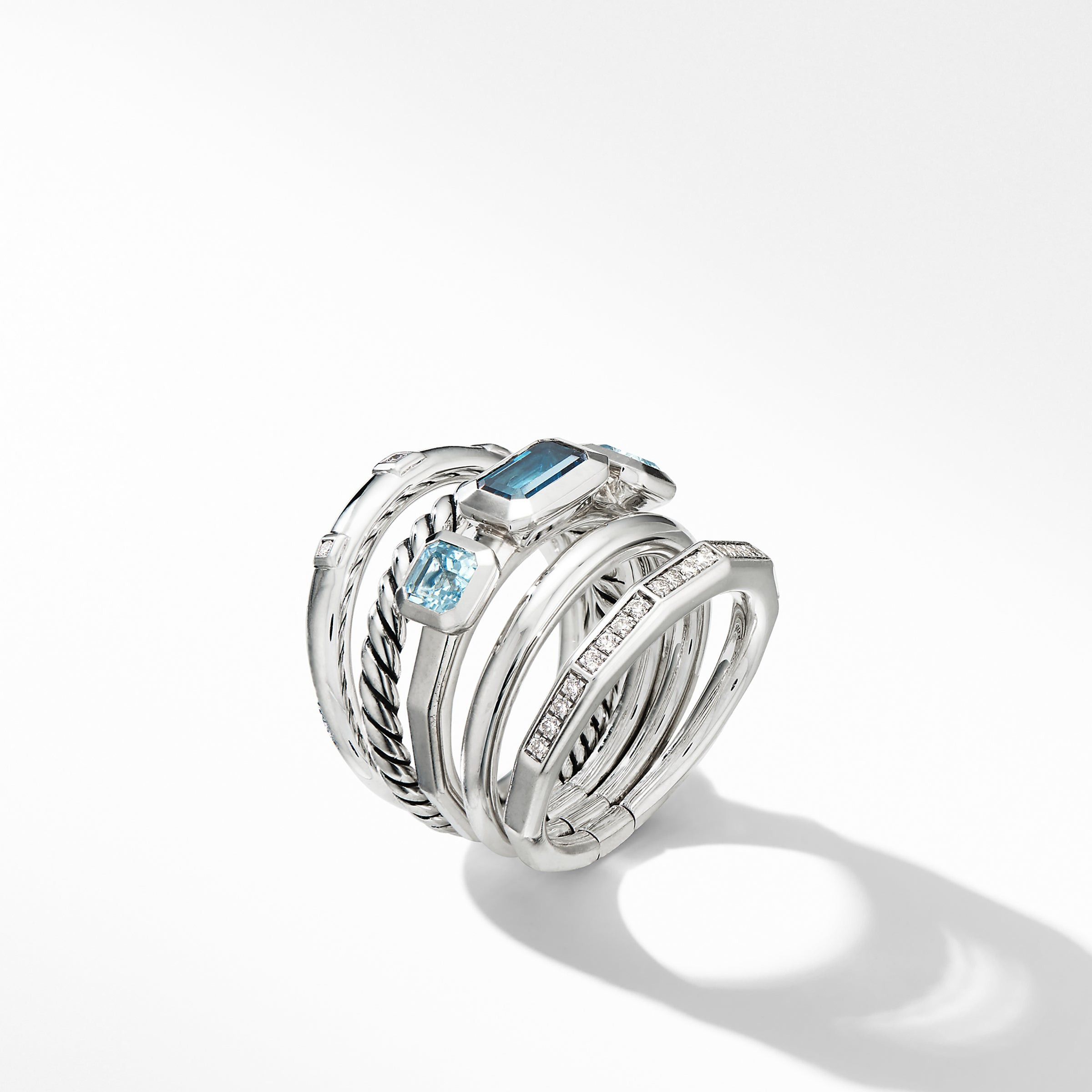 David Yurman o1w1db11025 R14695D /Size 6 /Ring in Silver Size ONE SIZE - 3 Thumbnail