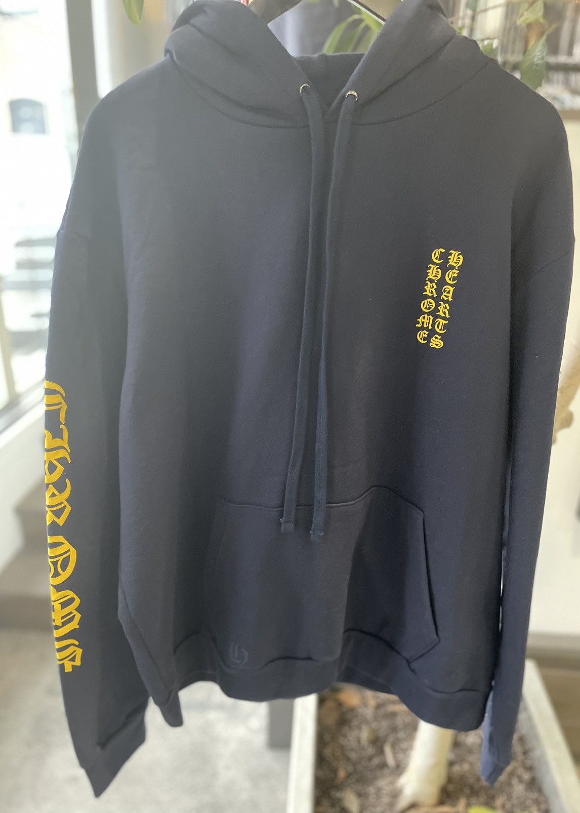 Chrome Hearts Chrome Hearts Logo Hoodie Navy Size US L / EU 52-54 / 3 - 3 Thumbnail
