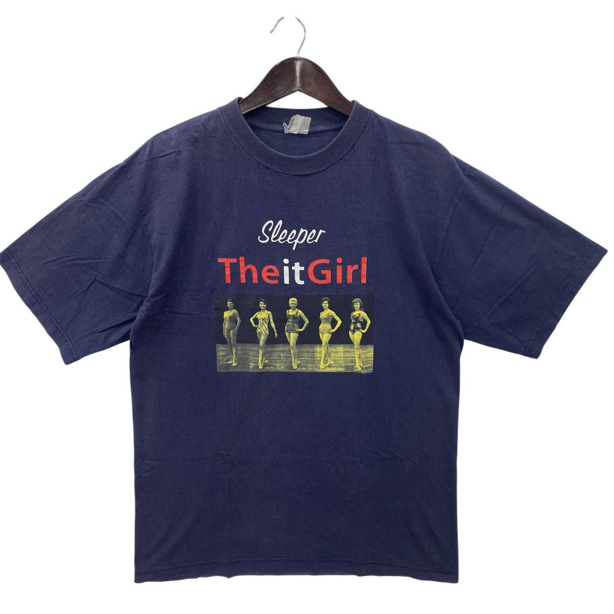 Band Tees 💥VINTAGE 90s SLEEPER britpop band the it girl album shirt Size US L / EU 52-54 / 3 - 1 Thumbnail