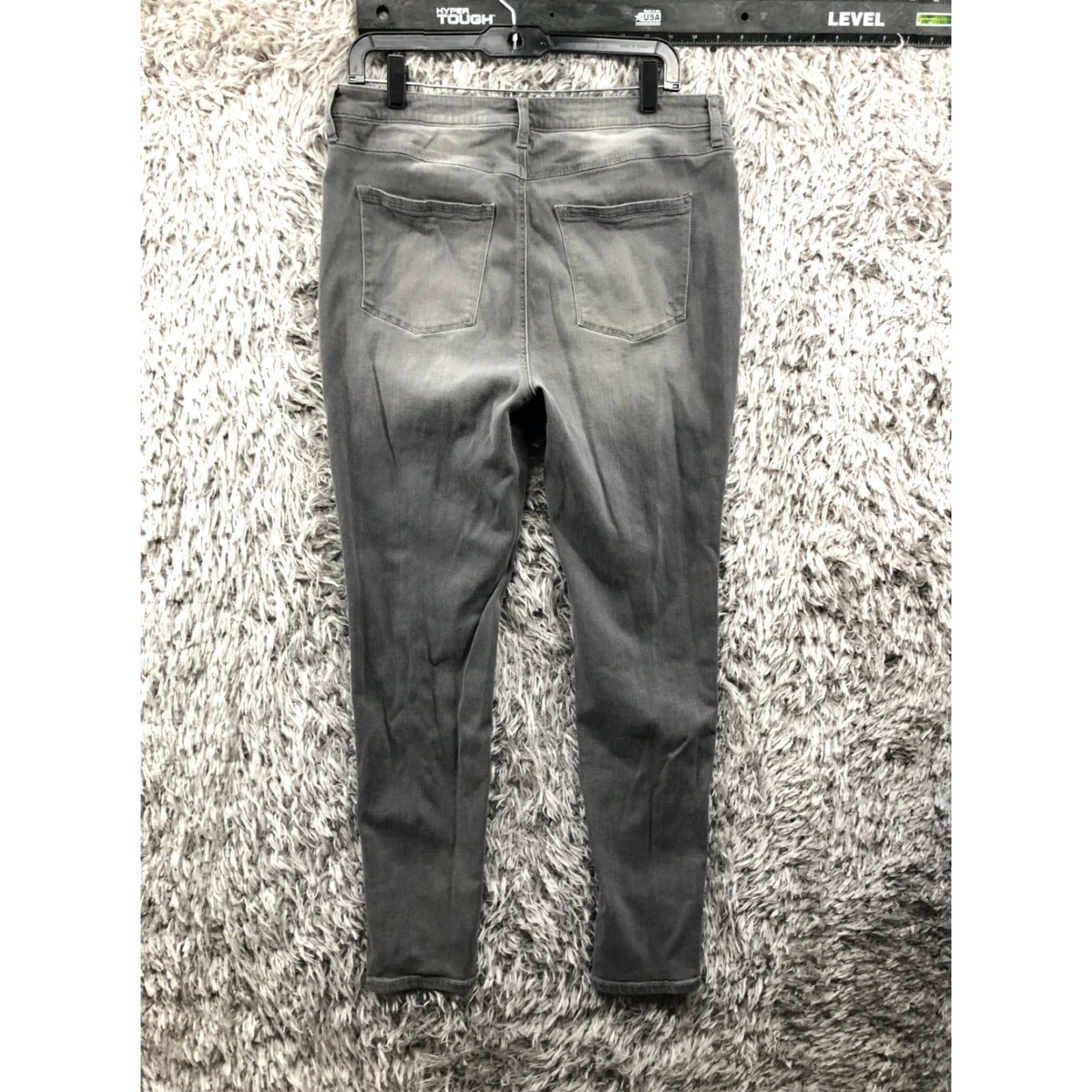 Vintage G by Giuliana Jeans Skinny 14 Womens High Rise Gray Denim Size 36" / US 14 / IT 50 - 7 Thumbnail