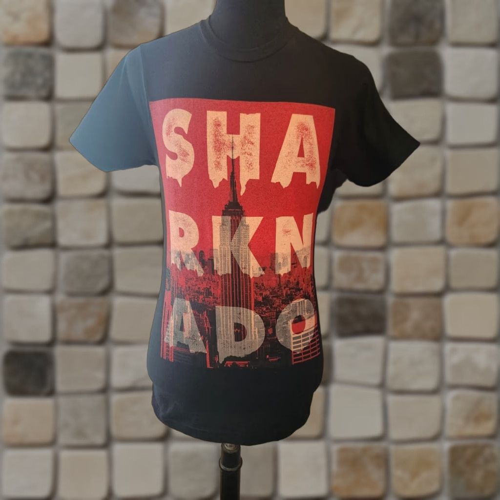 Ripple Junction Sharknado New York City Skyline Graphic Black Movie T Shirt Size M Mens Cotton Crew Neck Short Sleeve Shirt Logo Ripple Junction Size US M / EU 48-50 / 2 - 1 Thumbnail