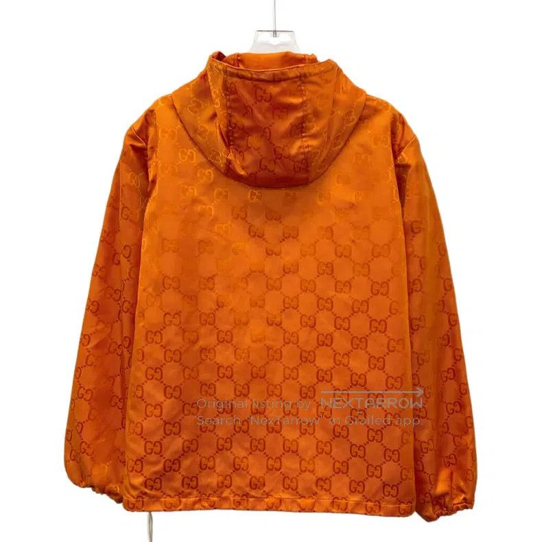 Gucci Gucci Orange logo old flower full print hooded drawstring Size US XS / EU 42 / 0 - 2 Thumbnail