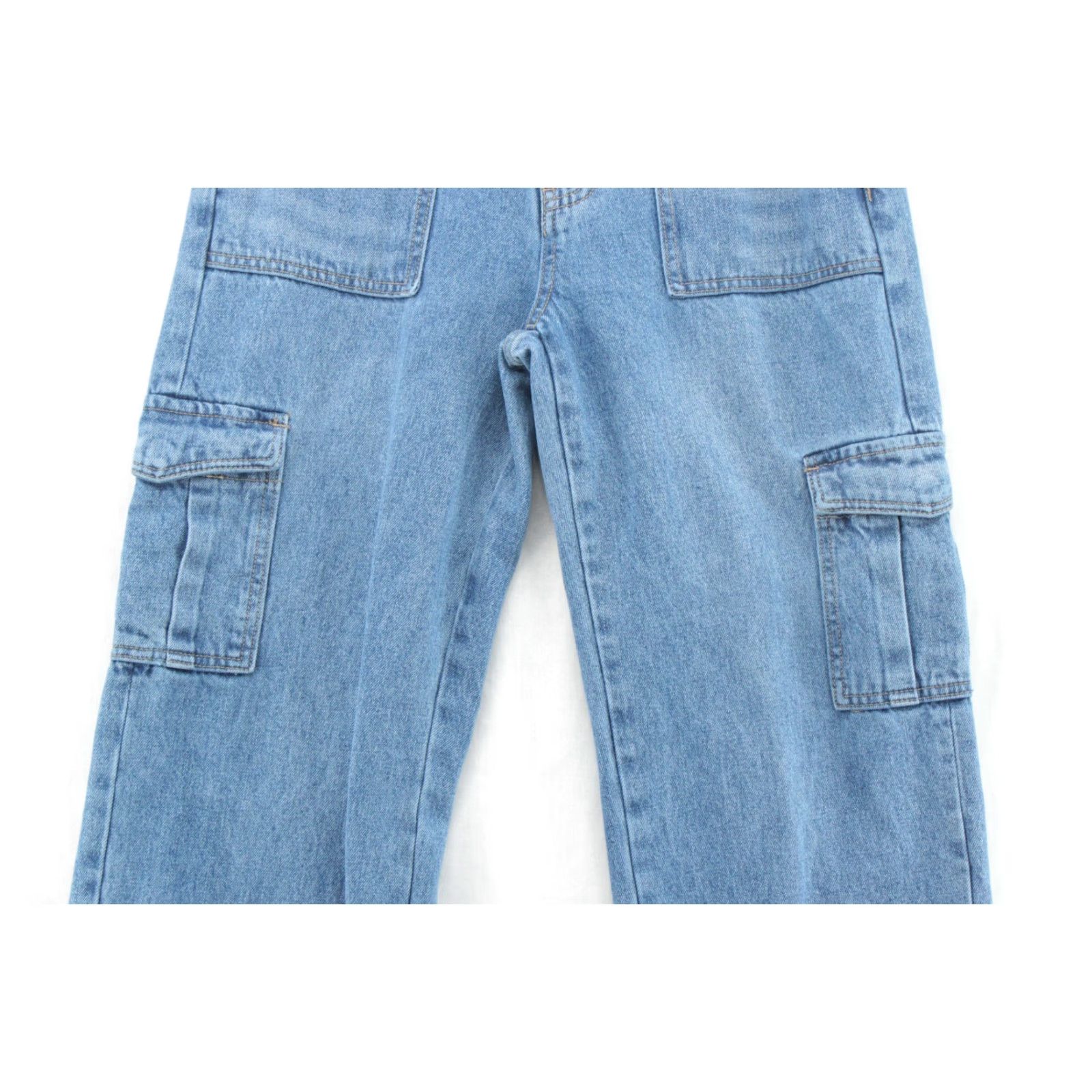 Vintage VERVET Jeans Women 30 Relaxed Cargo Wide Leg Y2K Grunge Skater Punk High Rise Jeans Size 30" / US 8 / IT 44 - 3 Thumbnail