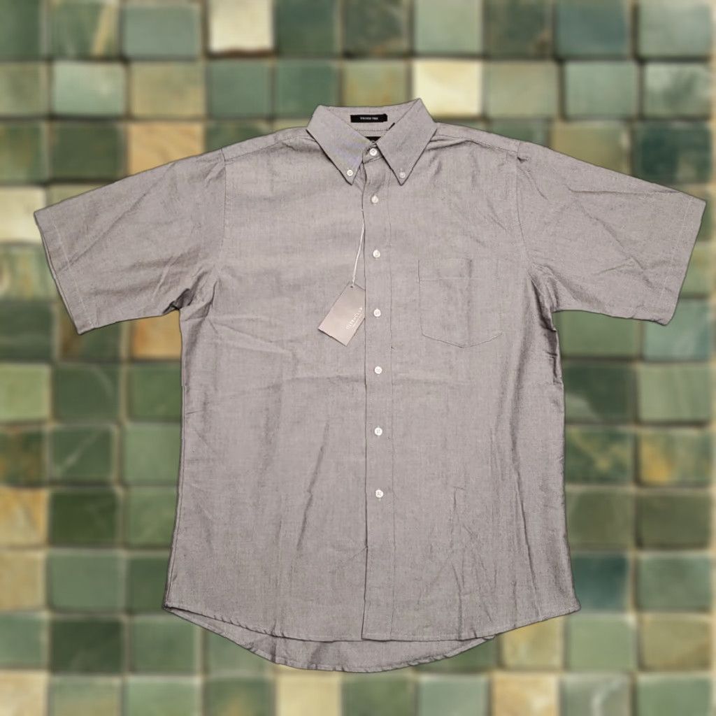 Vintage Ultra Club Shirt Mens Medium Gray Short Sleeve Wrinkle Free Cotton Blend Casual Size US M / EU 48-50 / 2 - 1 Thumbnail