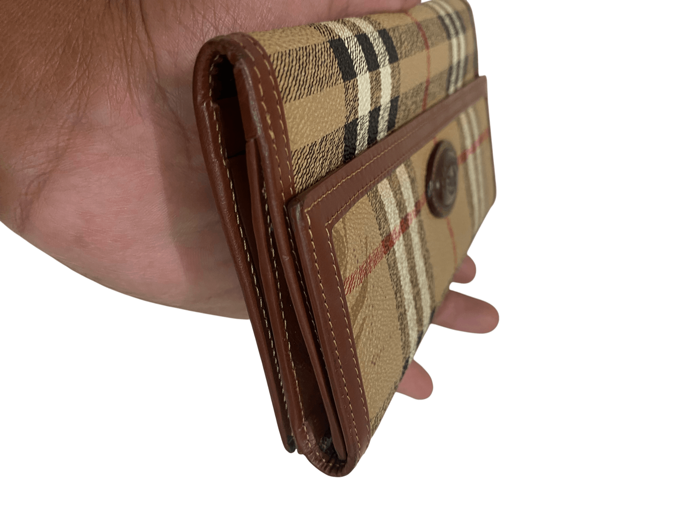 Burberry Iconic Vintage Burberry Nova Check Wallet Size ONE SIZE - 6 Thumbnail