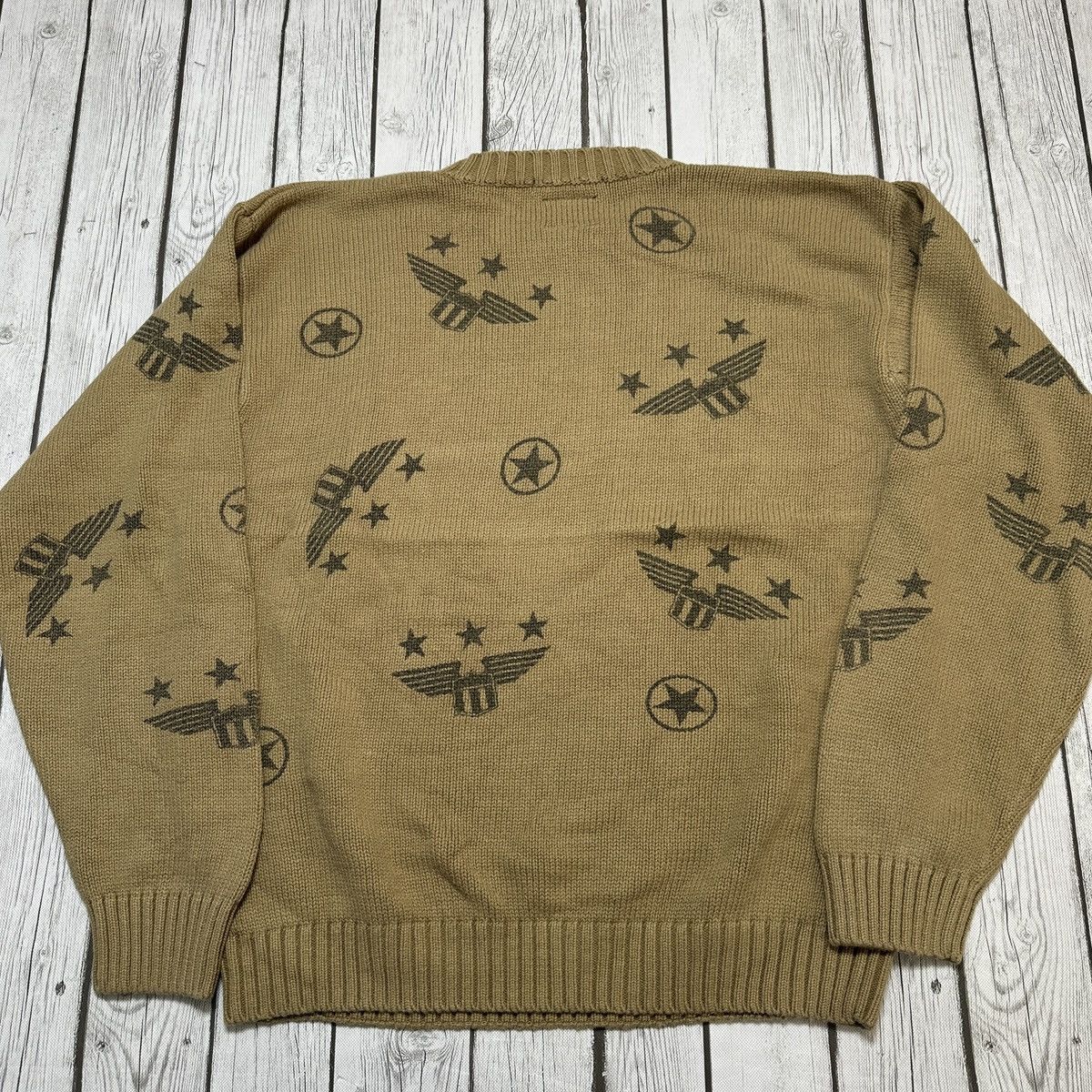 Tommy Hilfiger × Vintage Vintage Tommy Hilfiger military sweater Size US L / EU 52-54 / 3 - 2 Thumbnail