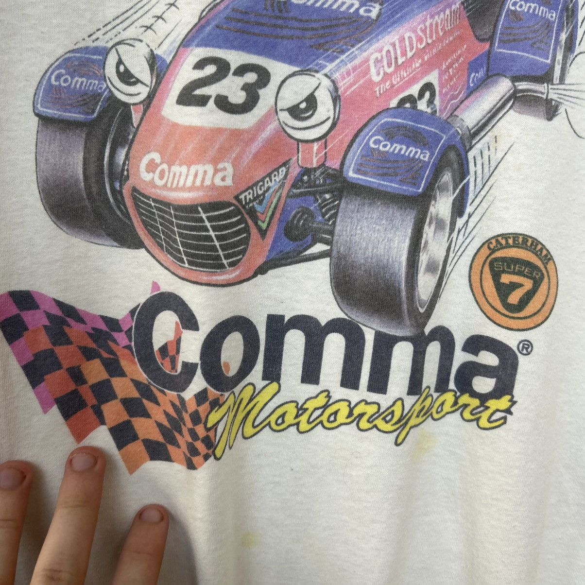 NASCAR Vintage Comma Racing Motorsport Big logo 90’s tee size XL Size US XL / EU 56 / 4 - 4 Thumbnail