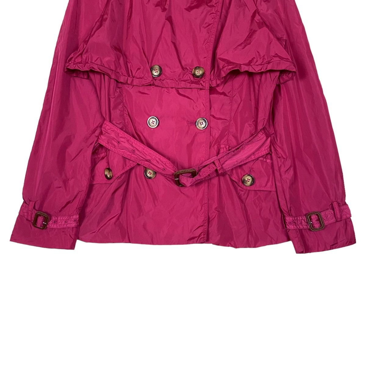 Moncler Vintage Moncler Double Breasted Belted Windbreaker Light Size S / US 4 / IT 40 - 6 Thumbnail