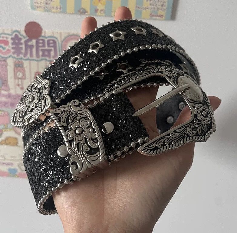 Designer × Japanese Brand Vintage punk rock unisex star studded rivet western belt Size ONE SIZE - 3 Thumbnail