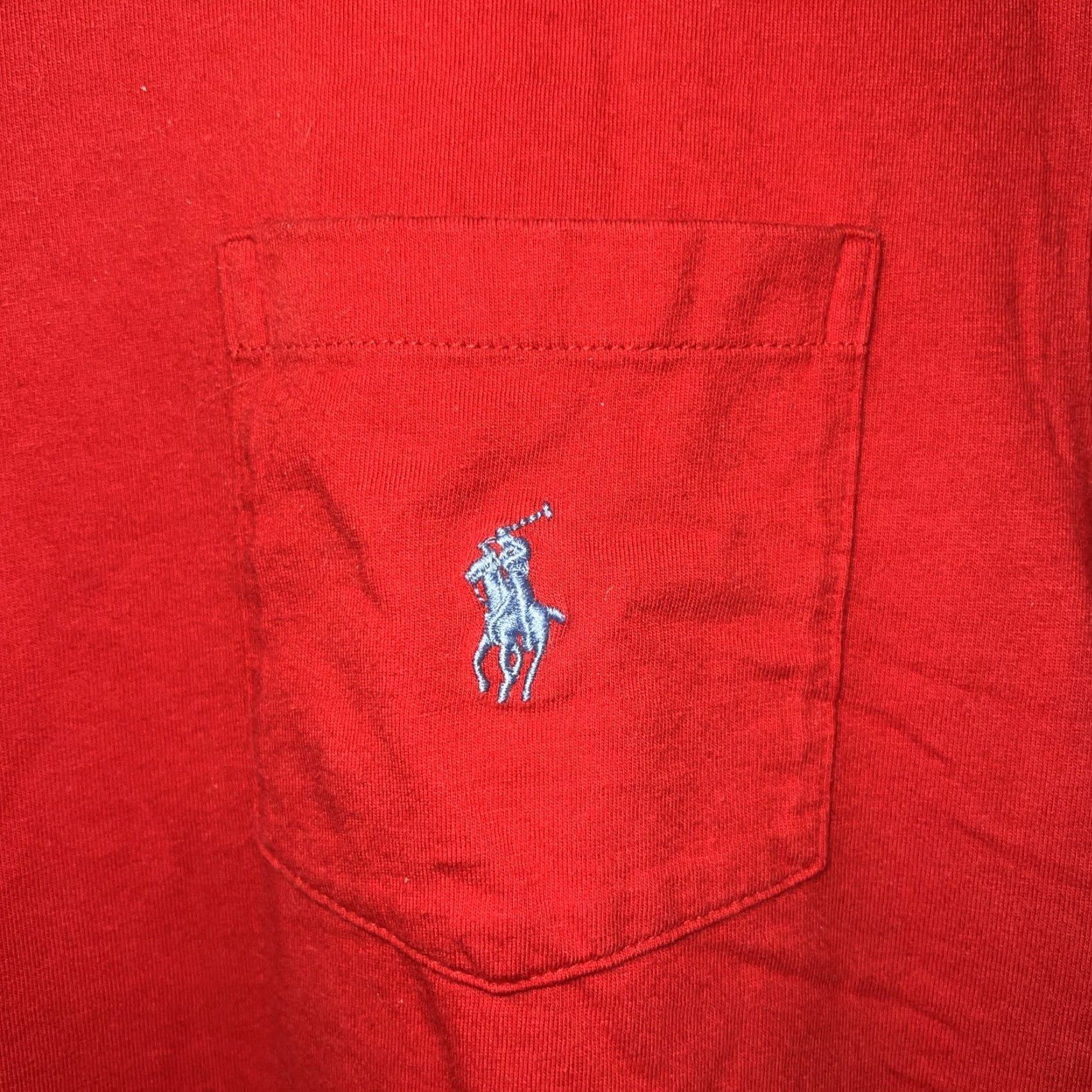 Polo Ralph Lauren Polo Ralph Lauren T-Shirt Pocket Red Mens Size L Size US L / EU 52-54 / 3 - 4 Thumbnail
