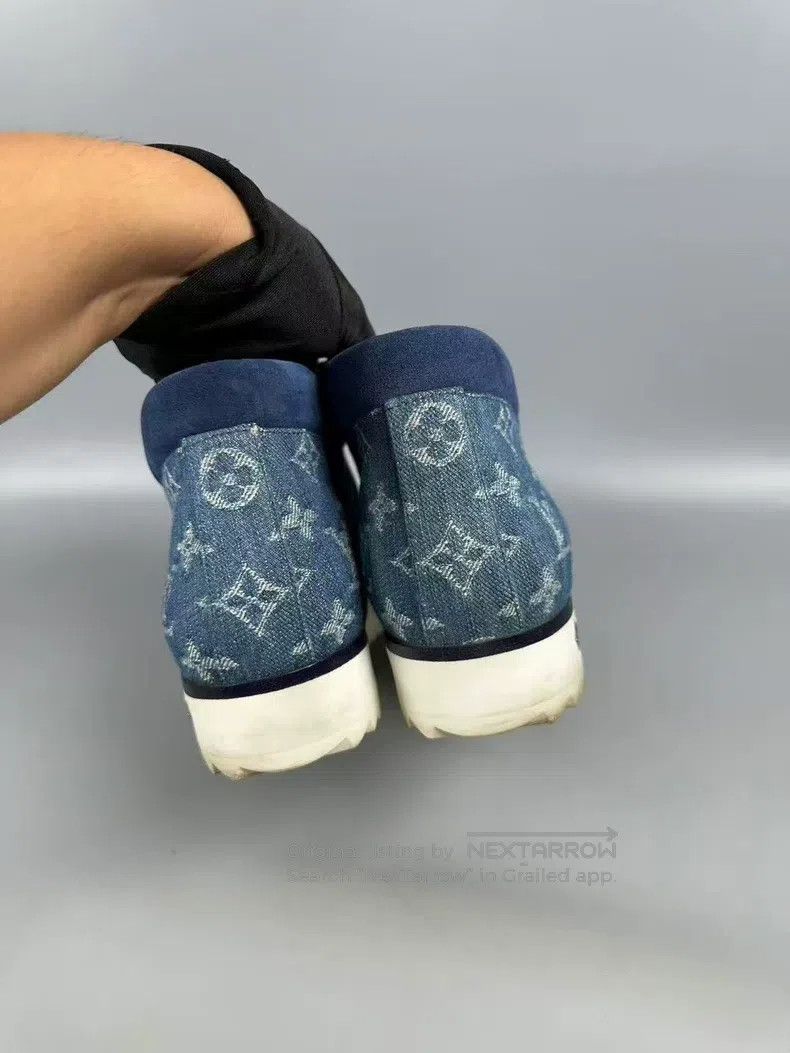 Louis Vuitton Full-print presbyopic denim denim casual sho