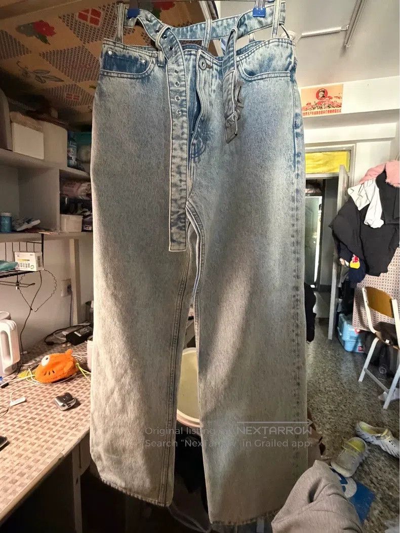 Y/Project Y/PROJECT Size 30 Applique comfortable wide-leg jeans Size US 30 / EU 46 - 1 Thumbnail