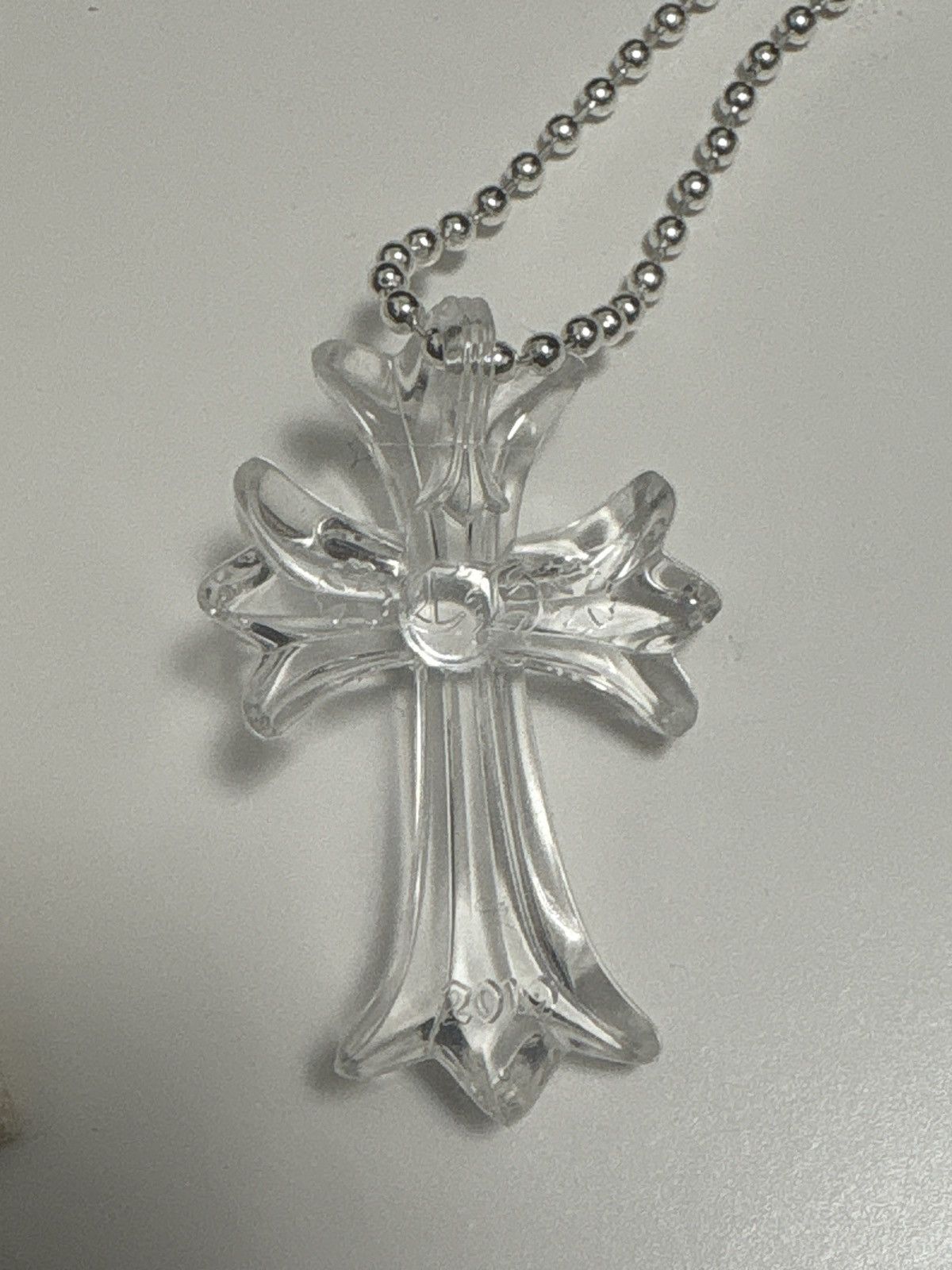 Chrome Hearts Chrome Hearts Clear Cross Pendant Necklace – Acrylic Cross Size ONE SIZE - 7 Thumbnail