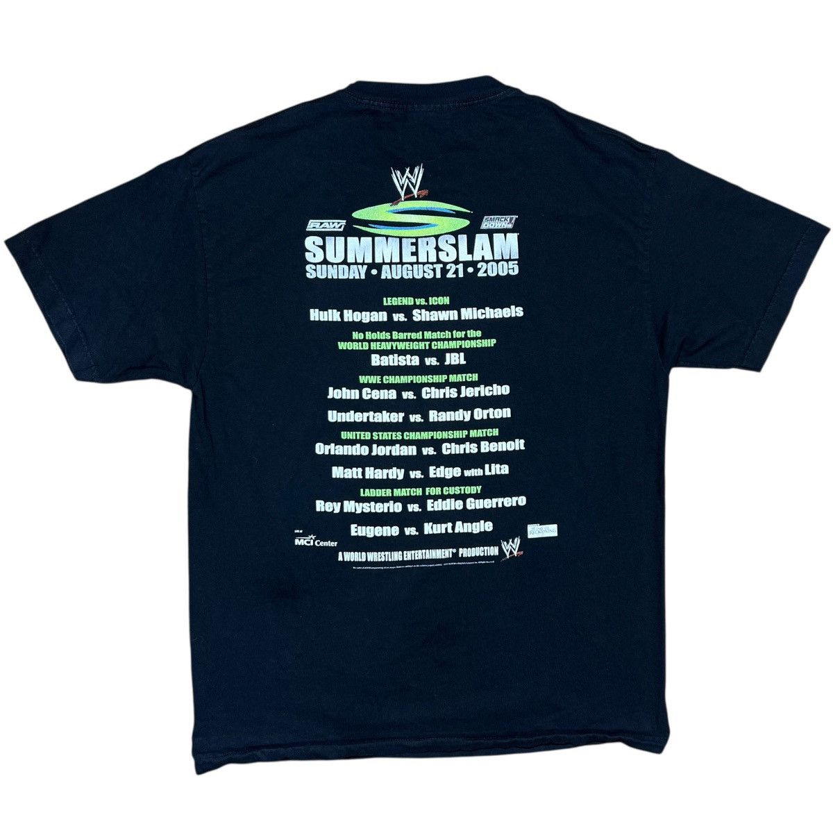 WWE 2005 SUMMER SLAM SHAWN MICHAELS VS HULK HOGAN Size US L / EU 52-54 / 3 - 2 Thumbnail
