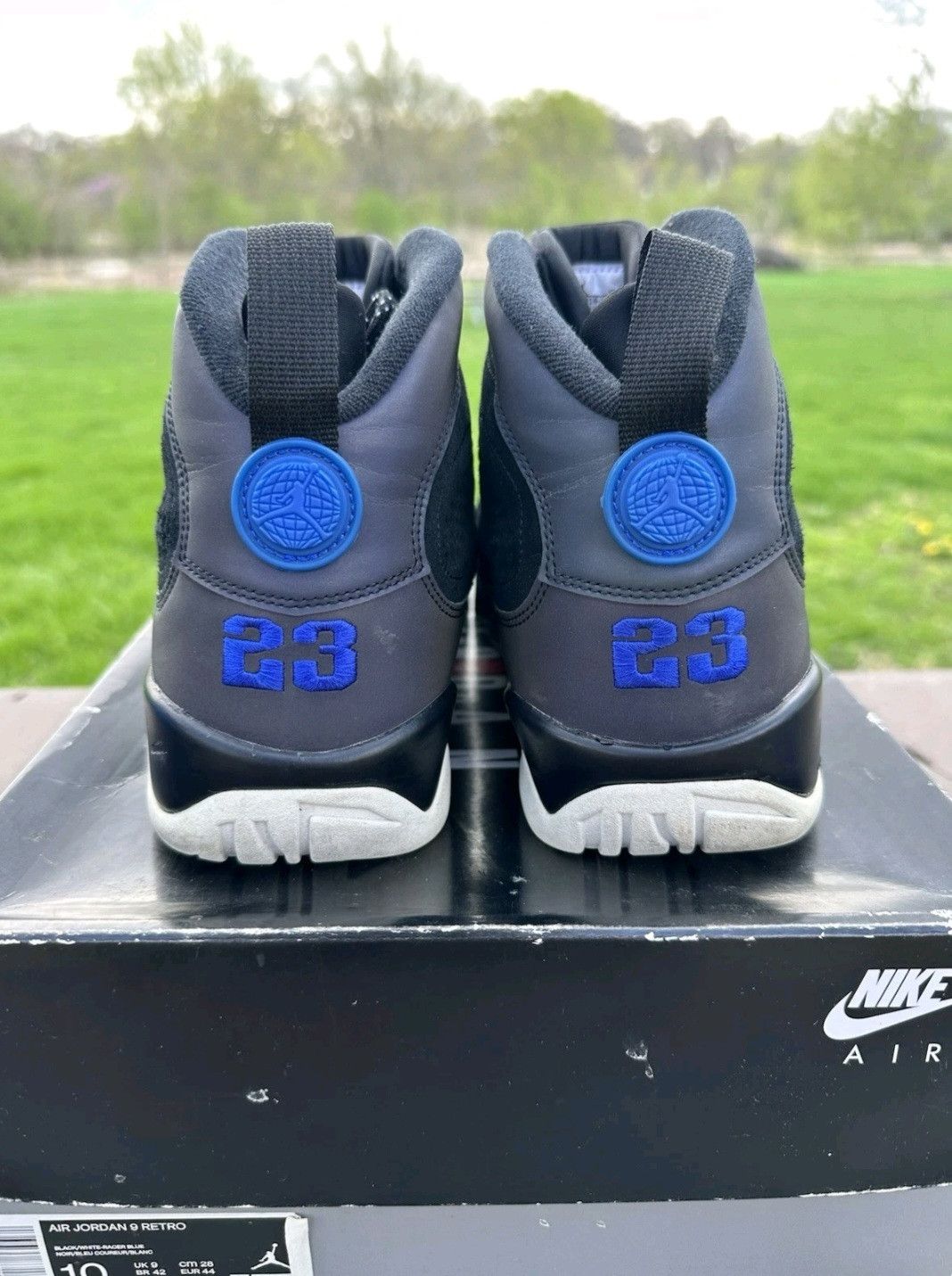 Jordan Brand Nike Air Jordan Retro 9 Racer Blue CT8019024 Size 10 Men Size US 10 / EU 43 - 5 Thumbnail
