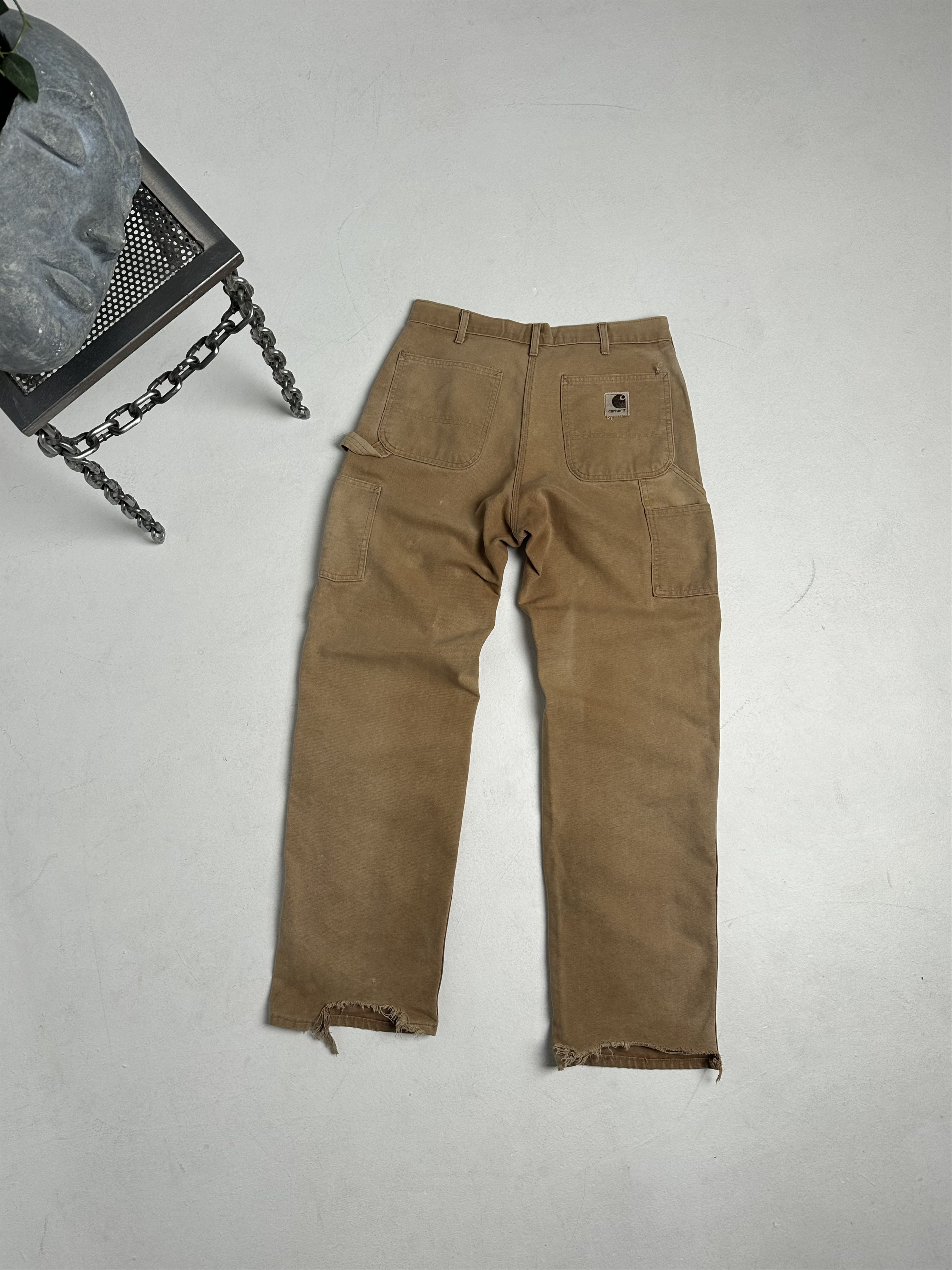 Carhartt × Vintage Vintage carhartt brown double knee work wear carpenter pants Size US 36 / EU 52 - 1 Thumbnail