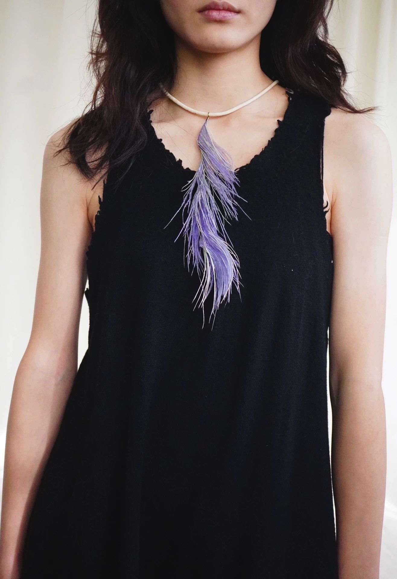 MM6 mm6 2000s purple & light green woven feather necklace 9/10 Size ONE SIZE - 6 Thumbnail