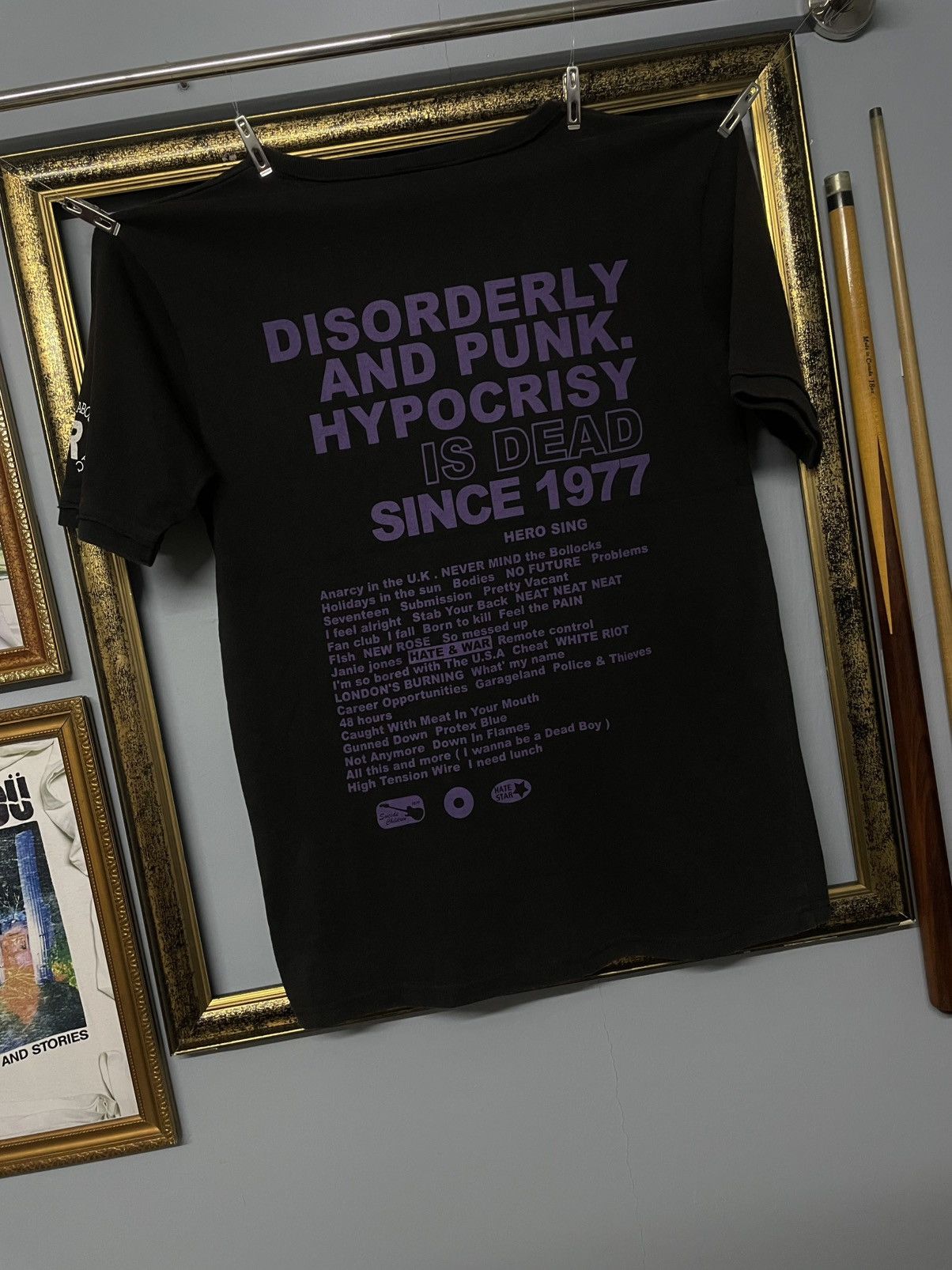 Designer × Japanese Brand × Vintage Vintage 90s Japan Designer Anarchy True Disorderly Punk Tee Size US S / EU 44-46 / 1 - 2 Thumbnail
