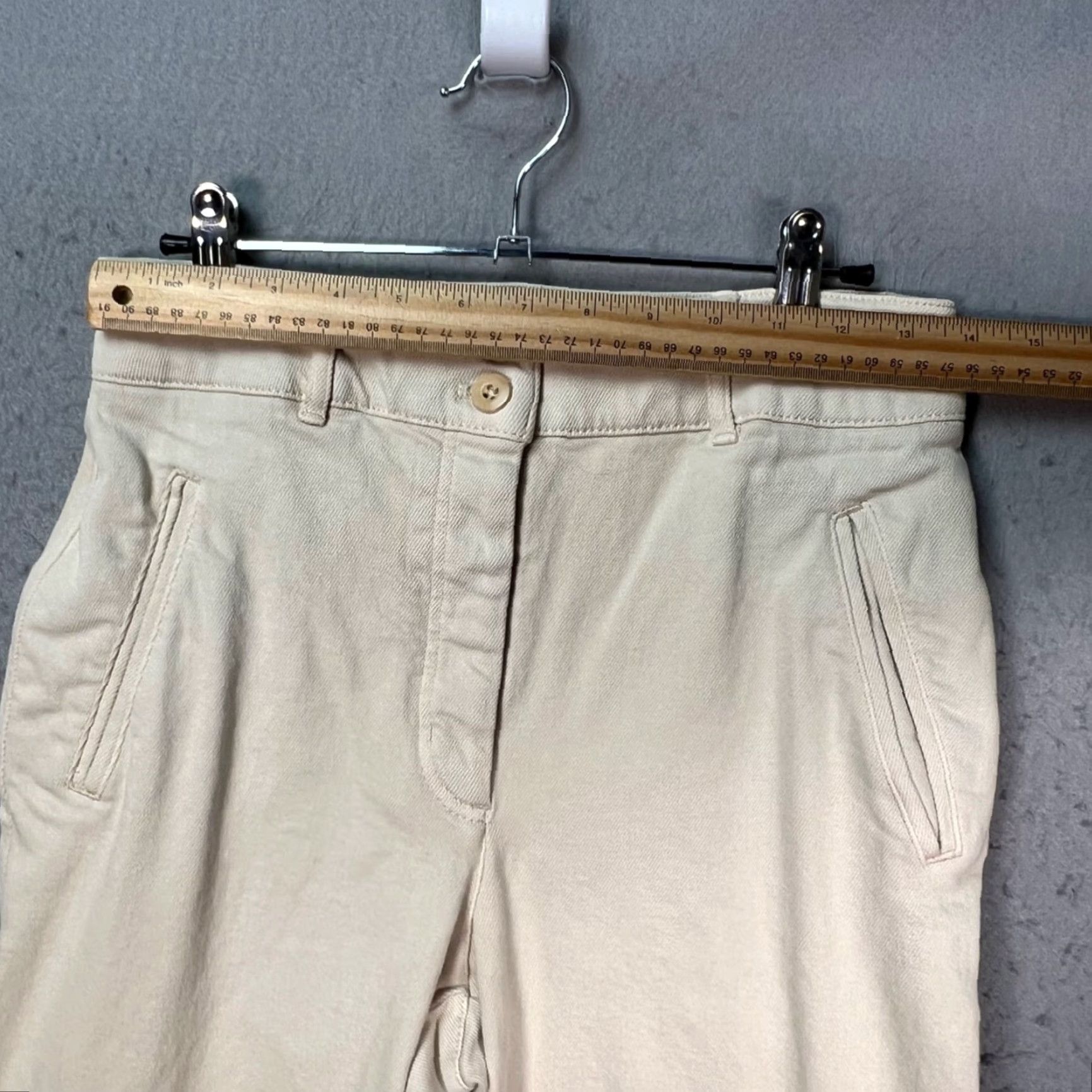 Vintage Wilfred Free Womens Cargo Pants Beige High-Waisted Size 6 Cotton Blend Size 28" / US 6 / IT 42 - 5 Thumbnail