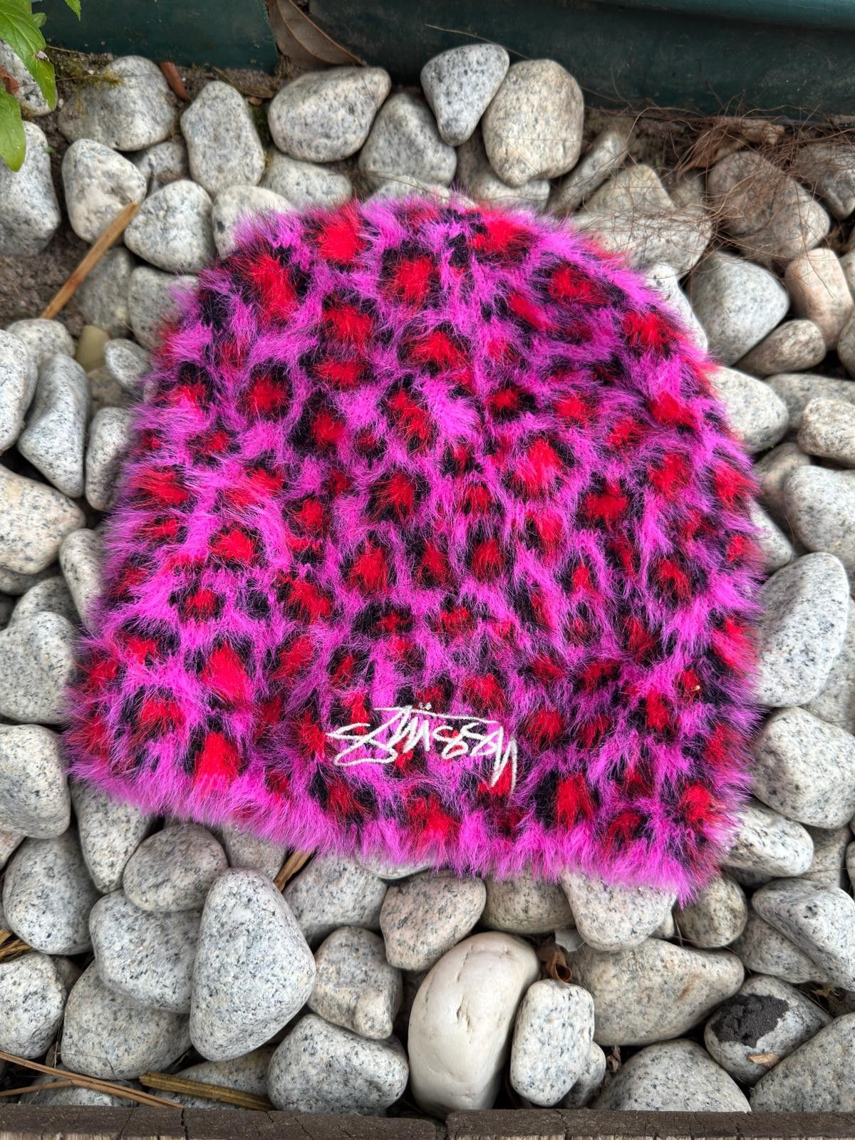 Stussy Stussy Leopard Skullcap Beanie Pink Hat Vintage Y2k Size ONE SIZE - 1 Thumbnail
