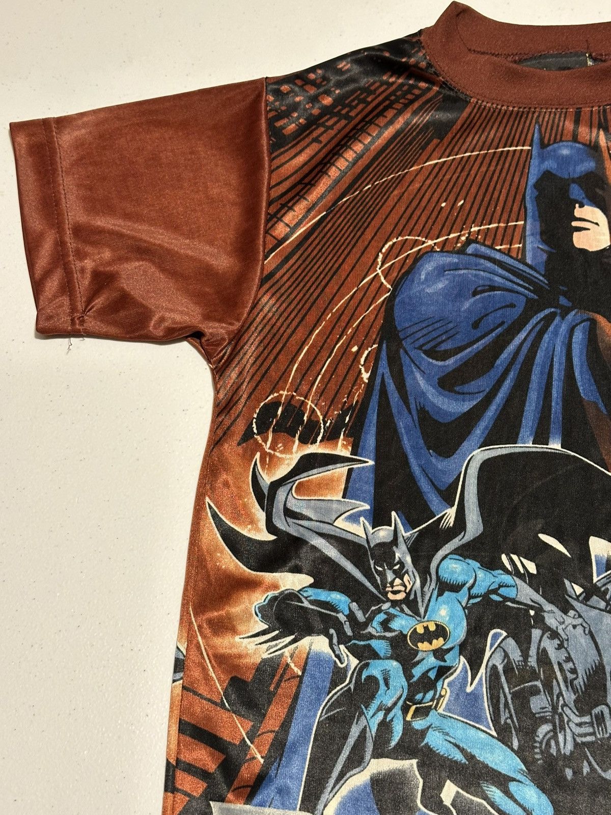 Warner Bros Vintage y2k Warner bros Batman AOP Youth T-shirt Size US S / EU 44-46 / 1 - 2 Thumbnail