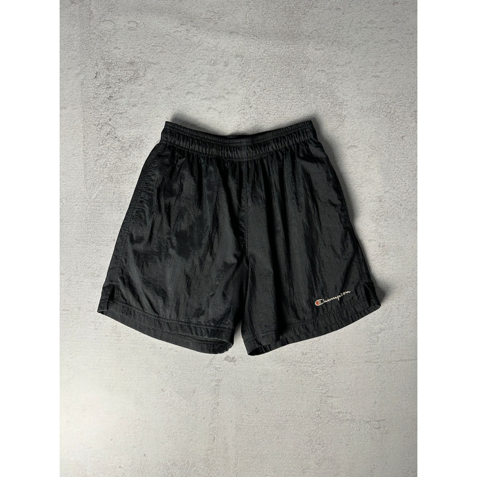 Champion Vintage Champion Black Track Shorts - Men's Small Size US 32 / EU 48 - 1 Thumbnail