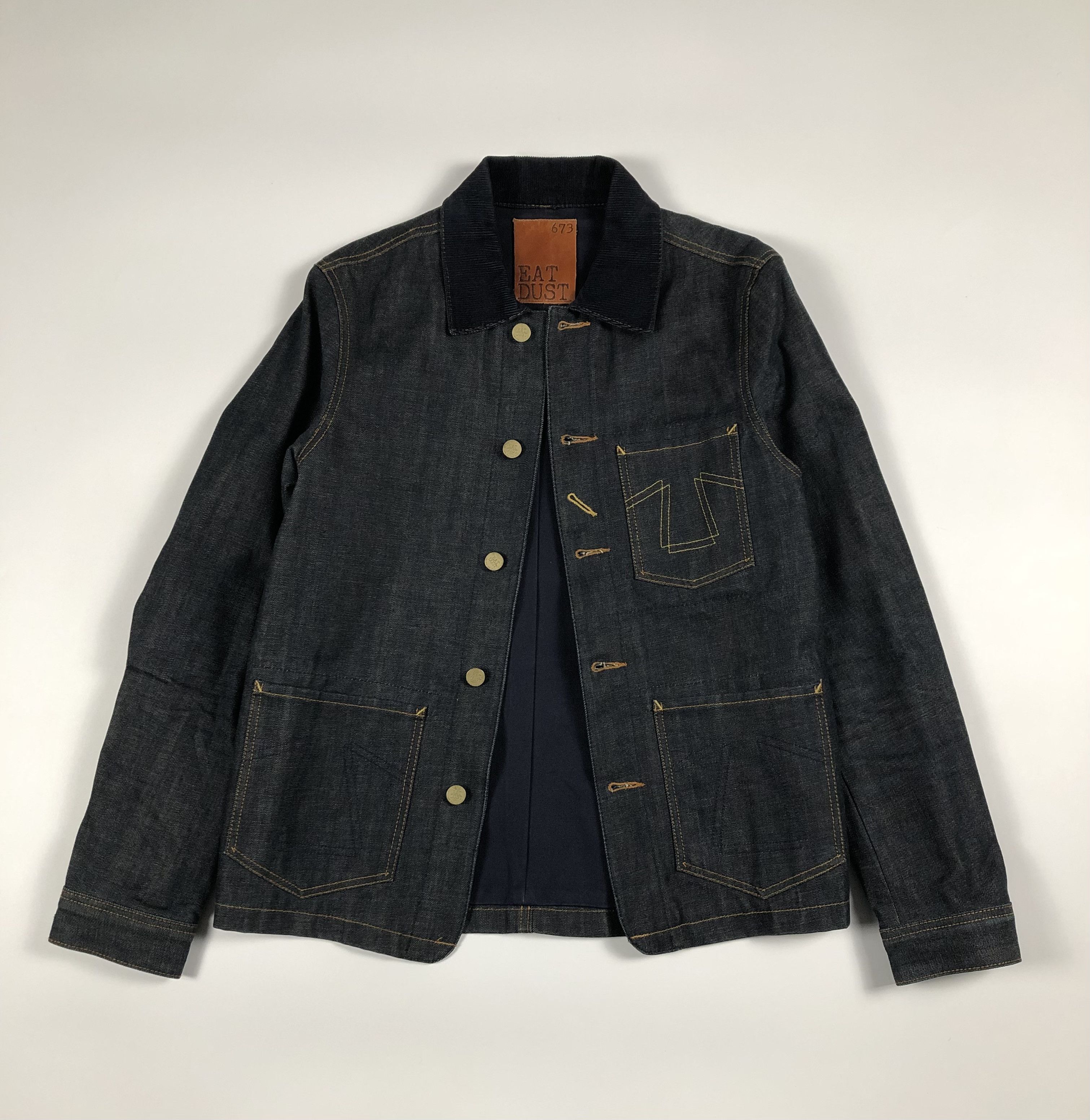 Eat Dust 673 Chore Japanese Blue Selvedge Denim Jacket