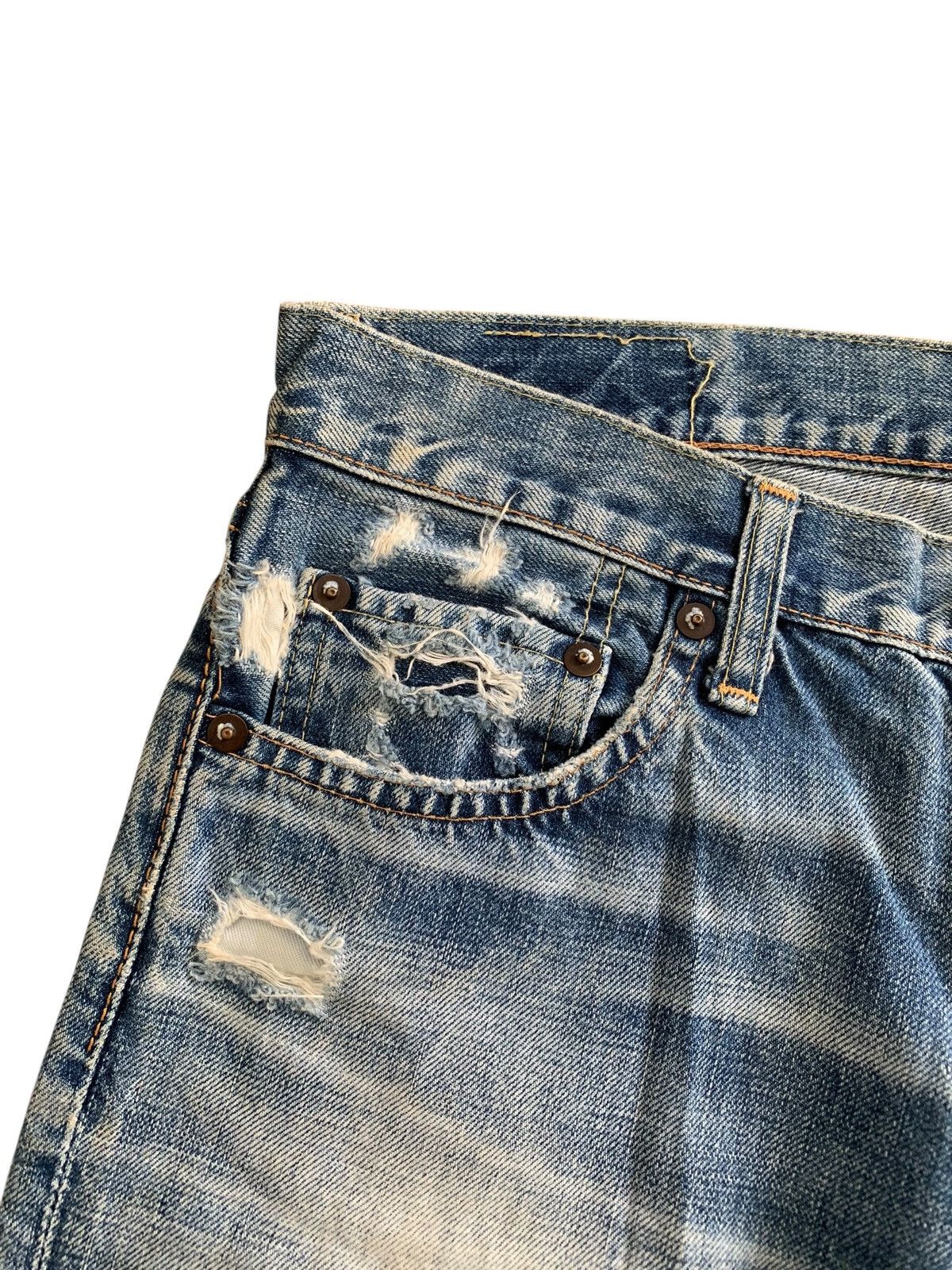 Japanese Brand RNA inc Grunge Distressed Crazy Faded Jeans Size US 30 / EU 46 - 4 Thumbnail