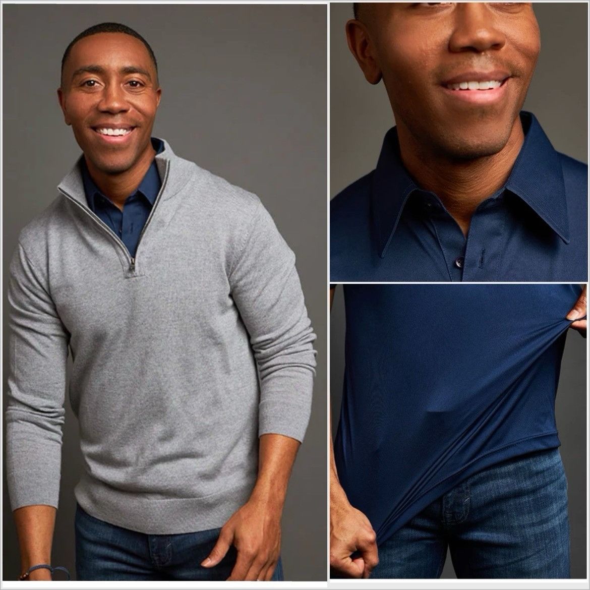 Other Collars & Co. The Original Dress Polo M-Tall Navy Golf Size US M / EU 48-50 / 2 - 2 Thumbnail
