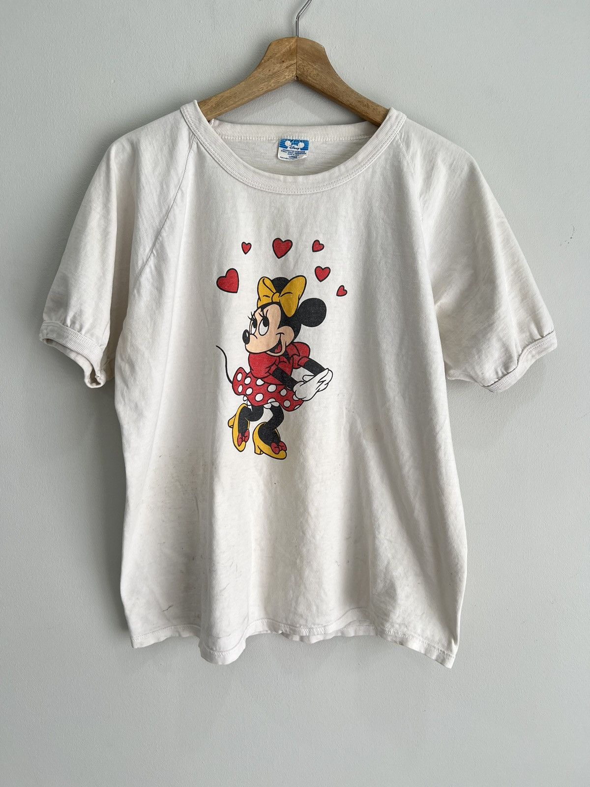 Disney Vintage Minnie Mouse Tee Shirt disney hearts mickey Size US L / EU 52-54 / 3 - 2 Thumbnail