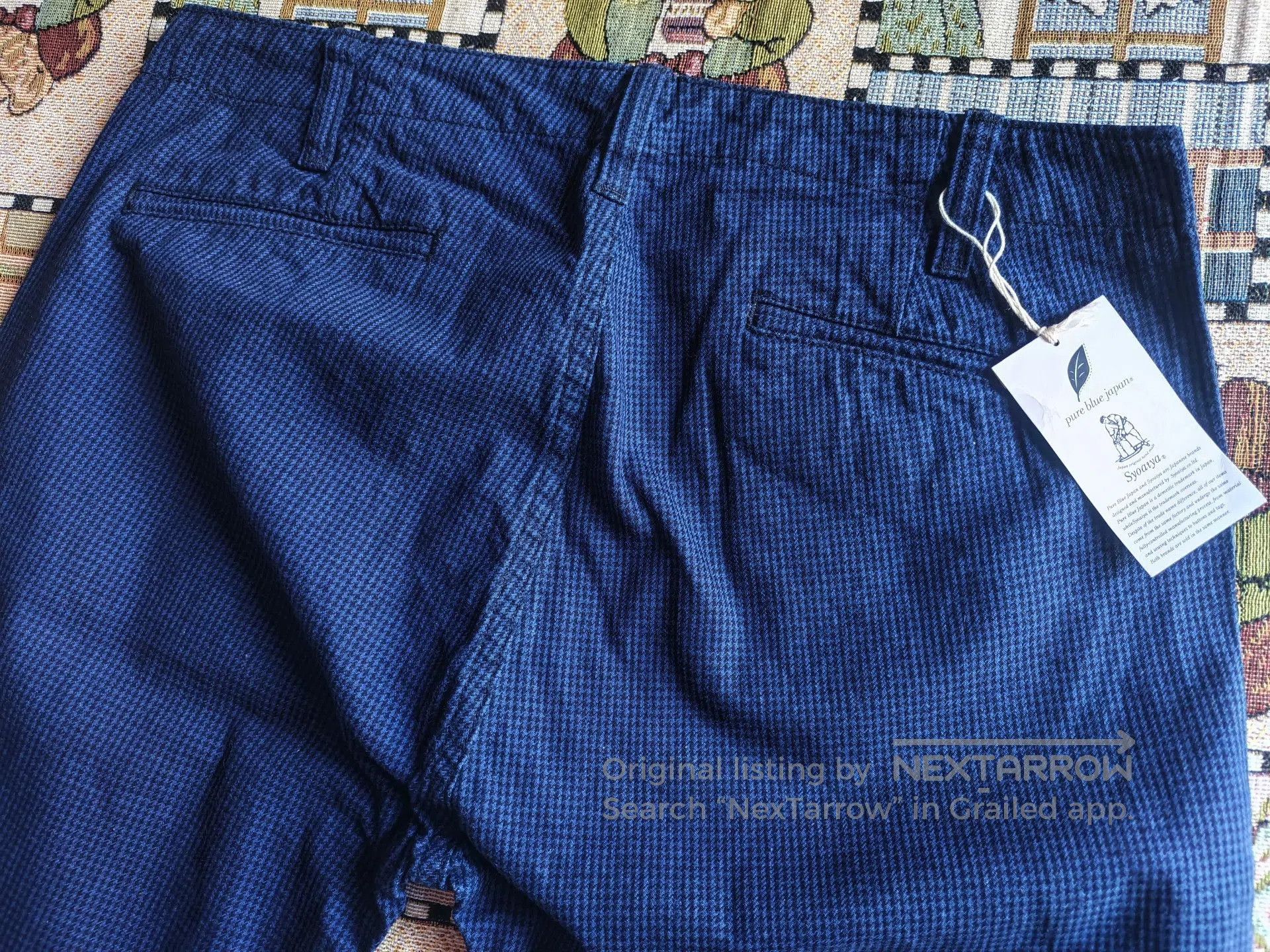 Pure Blue Japan Pure Blue Japan Houndstooth Indigo Pants. Size US 34 / EU 50 - 5 Thumbnail