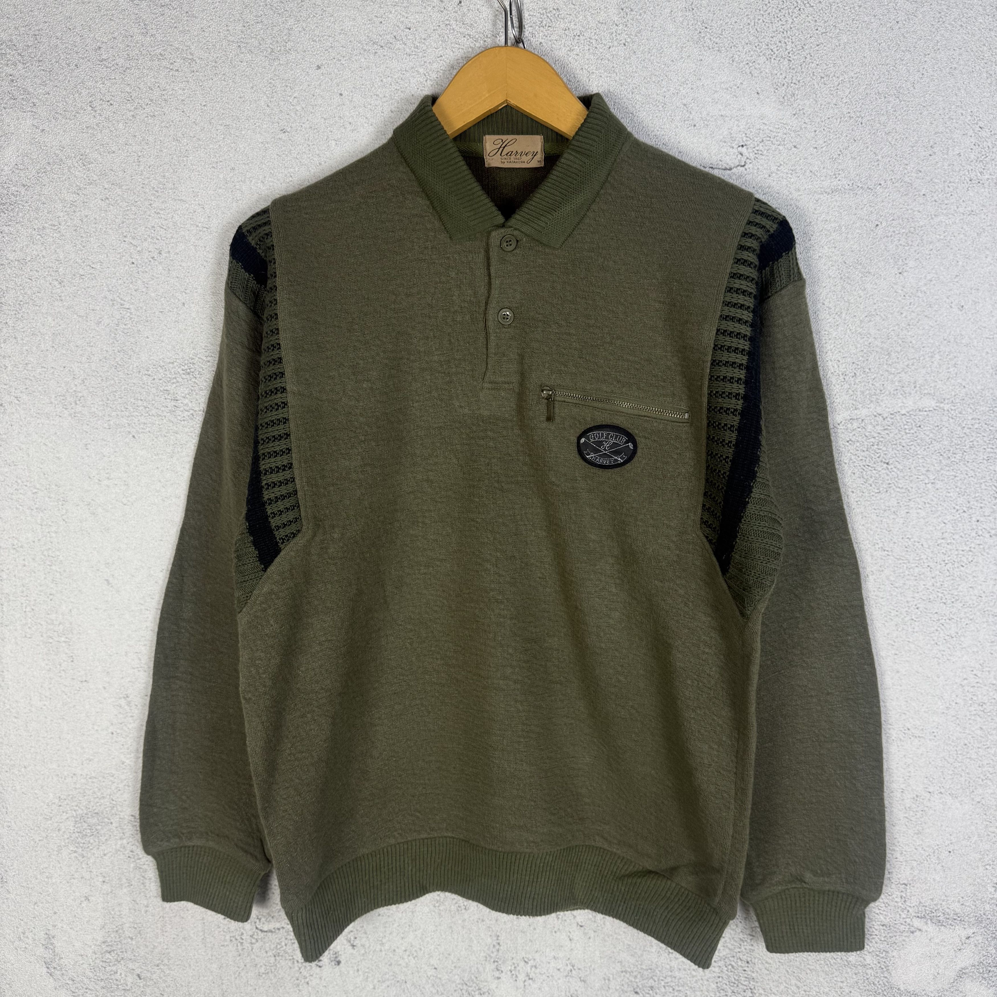 Vintage Vintage Harvey Golf Club Sweatshirt Crewneck Collared Size US S / EU 44-46 / 1 - 1 Thumbnail