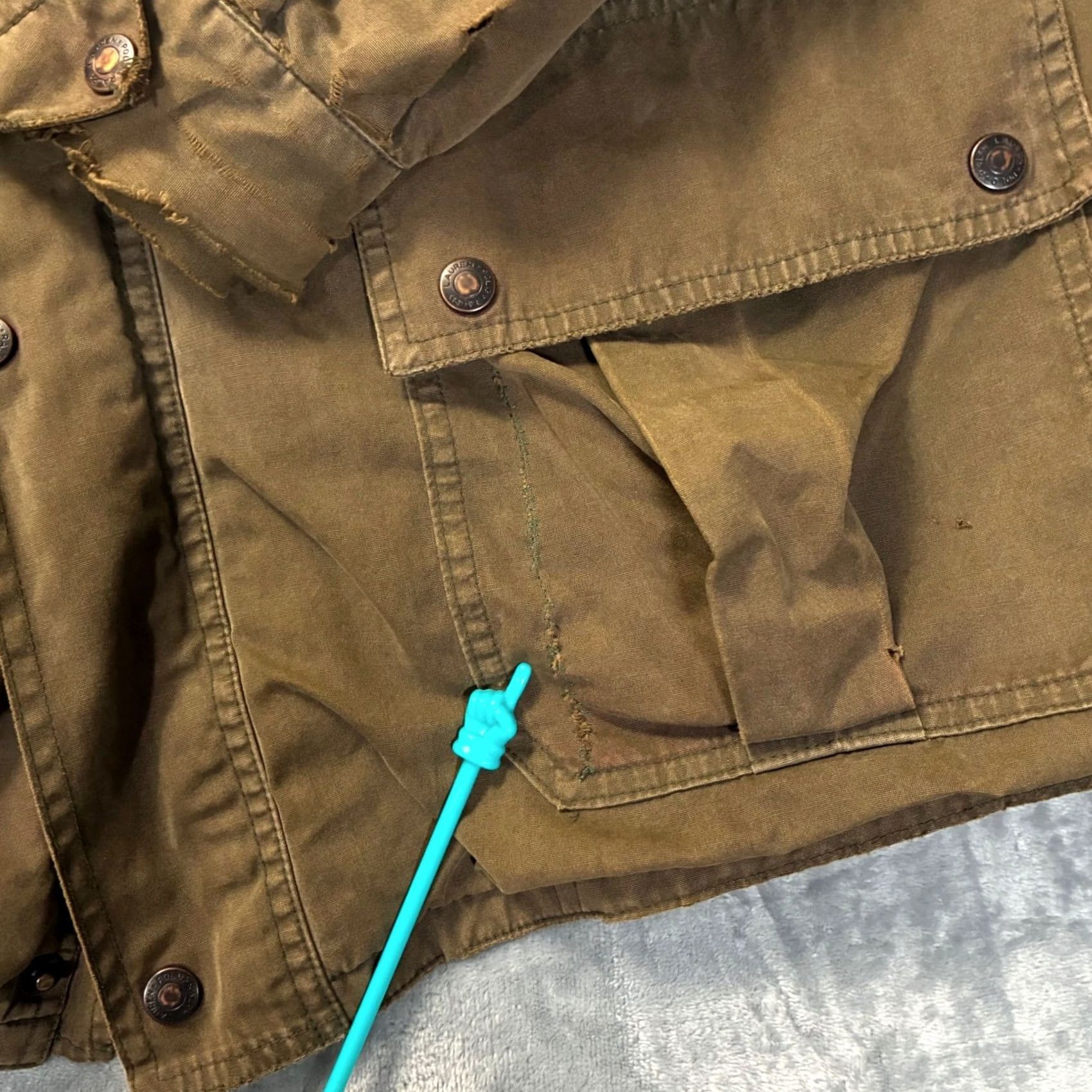 Polo Ralph Lauren VINTAGE Polo Ralph Lauren Sport Utility Field Jacket Wool Lined Green Olive mens L Jacket Size US L / EU 52-54 / 3 - 6 Thumbnail