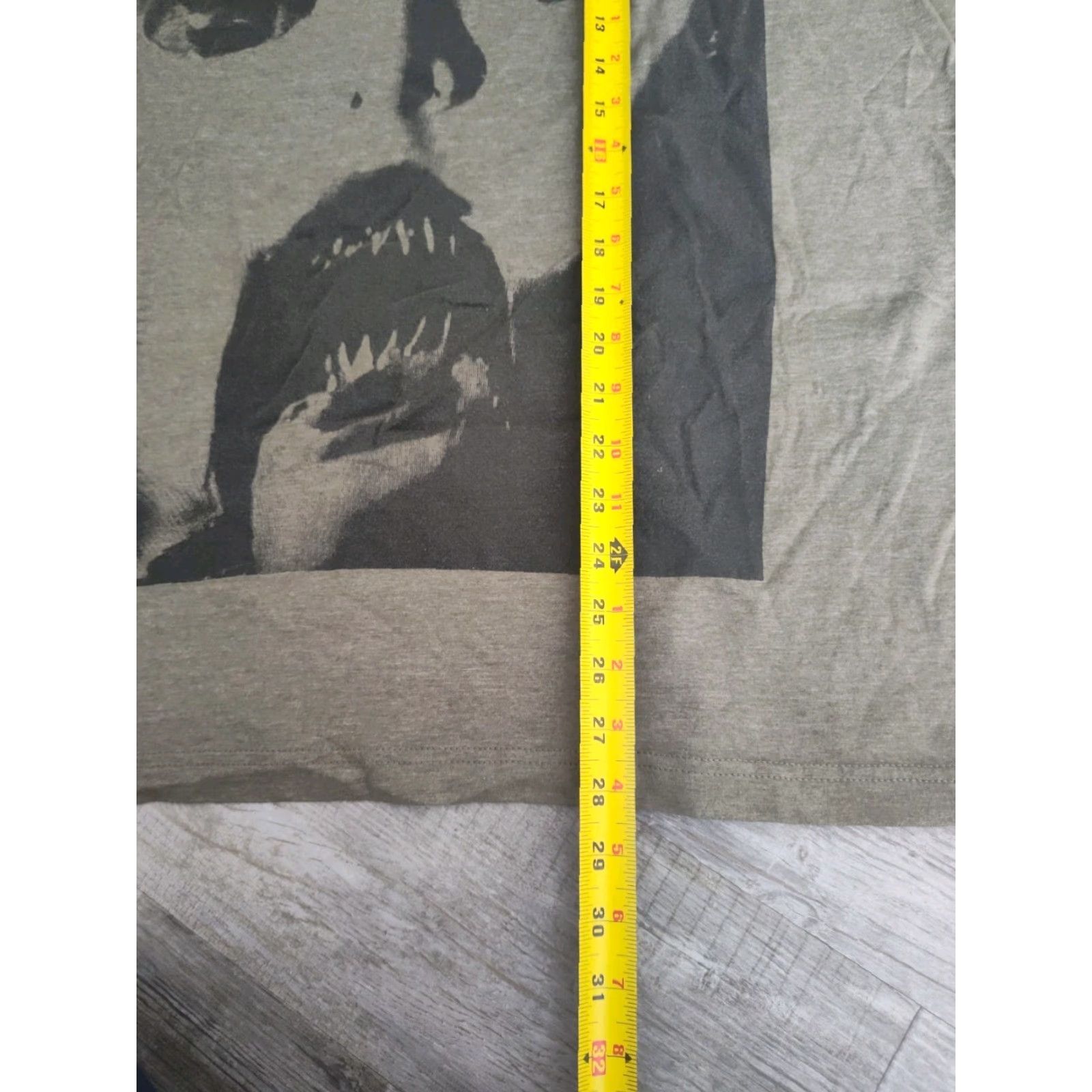Olive Gaspar Gou Monster Tee Shirt Horror Face Adult Olive Green Size XL Size US XL / EU 56 / 4 - 7 Thumbnail