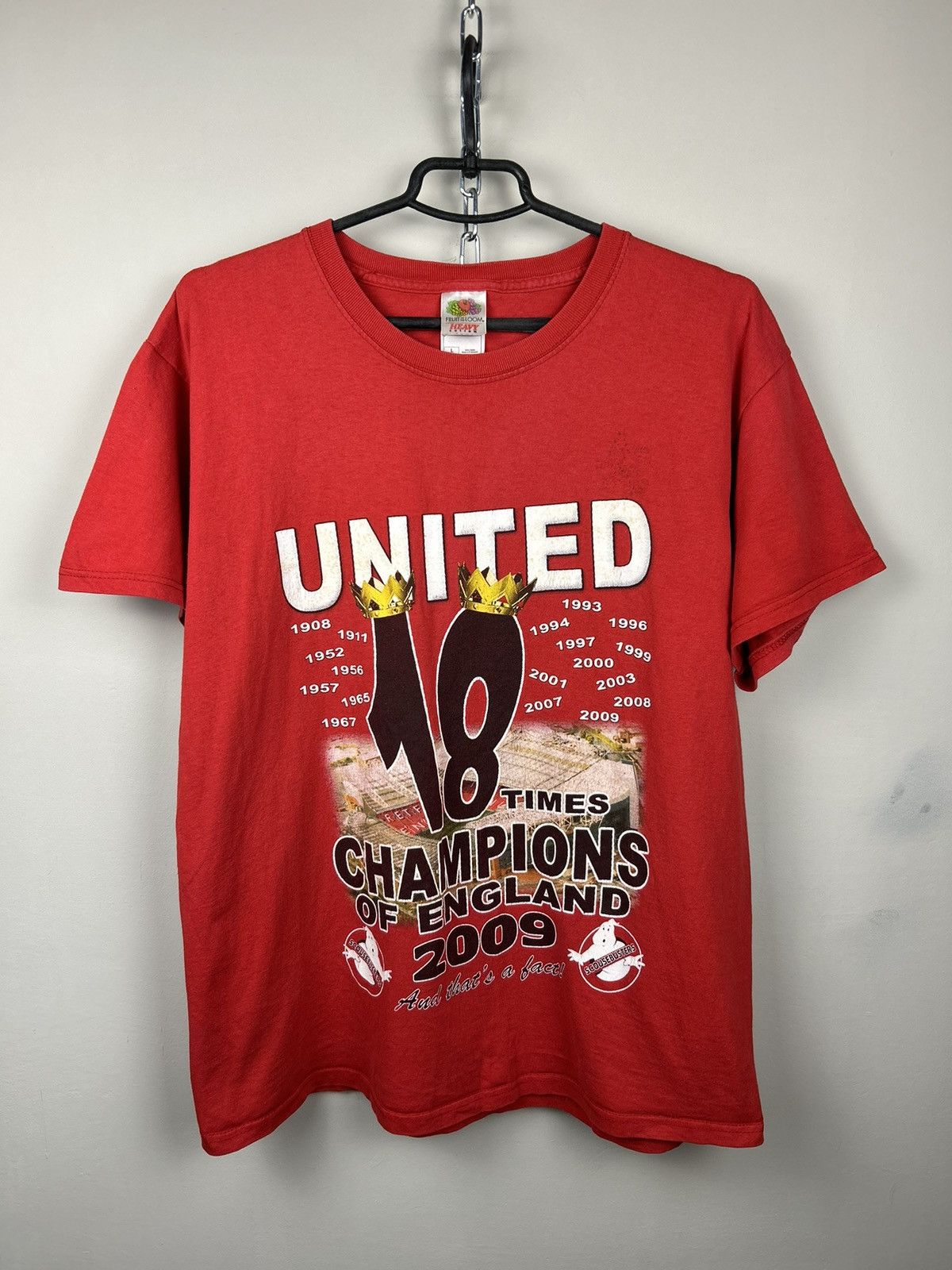 Vintage Vintage 00s Manchester United Champions of England 2009 Tee Size US L / EU 52-54 / 3 - 1 Thumbnail